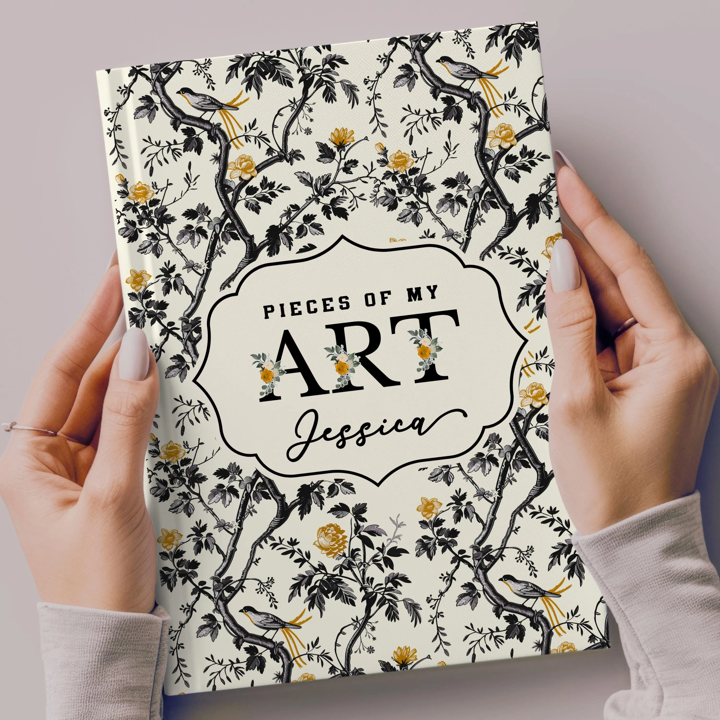 Personalized Sketchbook for Artists, Custom Art Journal, Blank Page Drawing Book, Artist Gift, Personalized Sketch Book for Women & Teens