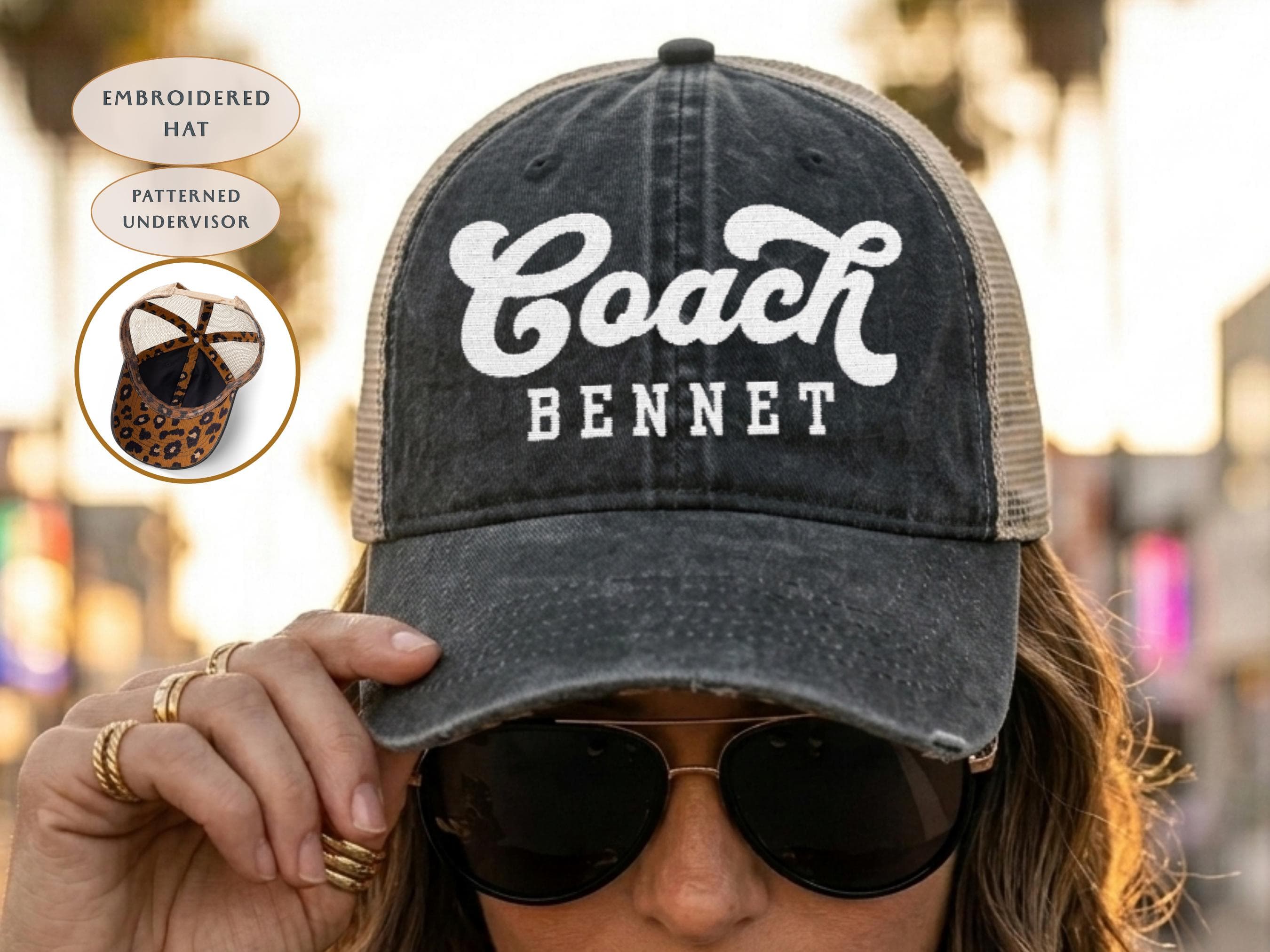 Personalized Coach Embroidered Hat, Custom Name Trucker Hat, Baseball Coach Gift, Sports Mom Hat, Team Coach Cap, Football Coach - image 4