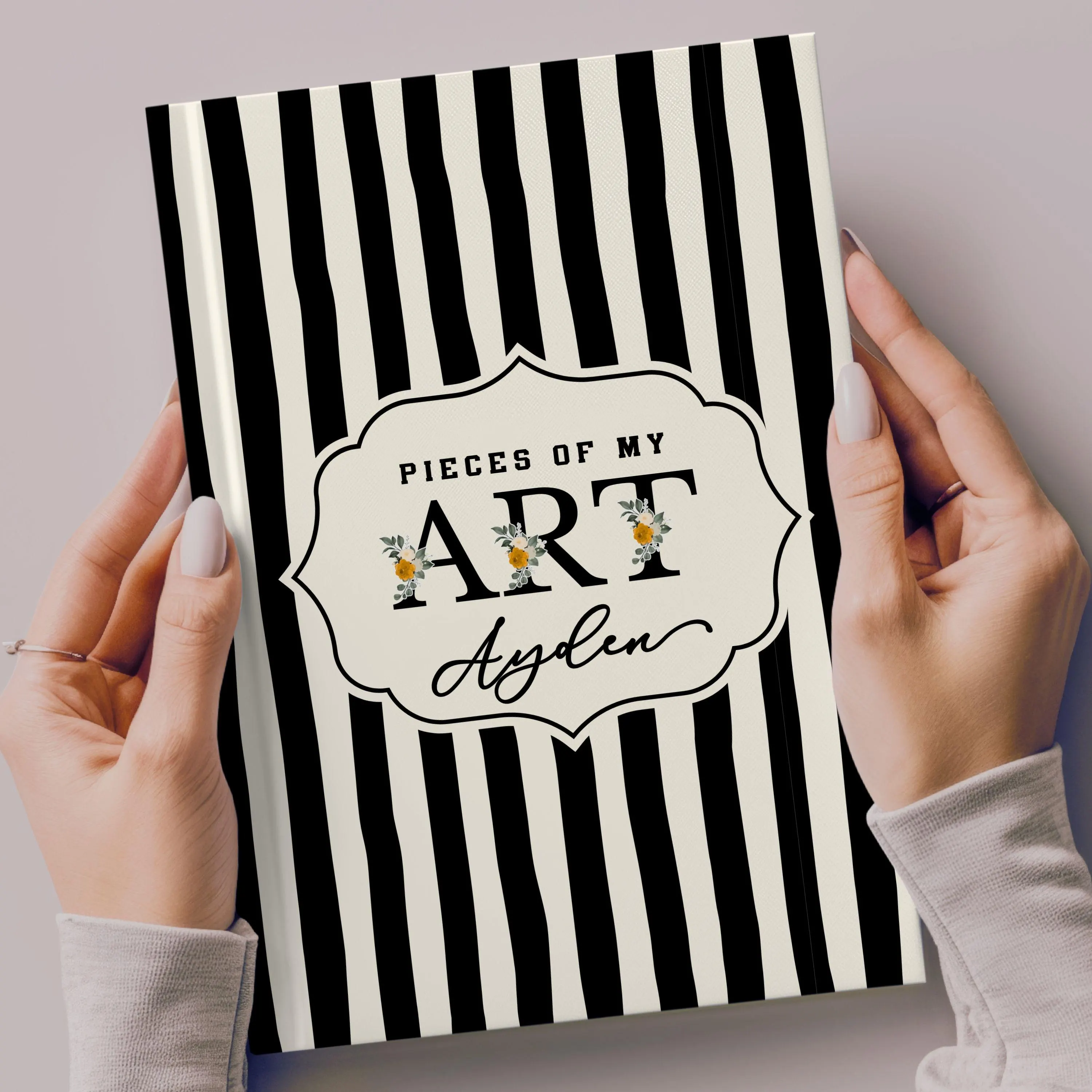 Personalized Sketchbook for Artists, Custom Art Journal, Blank Page Drawing Book, Artist Gift, Personalized Sketch Book for Women & Teens - image 4