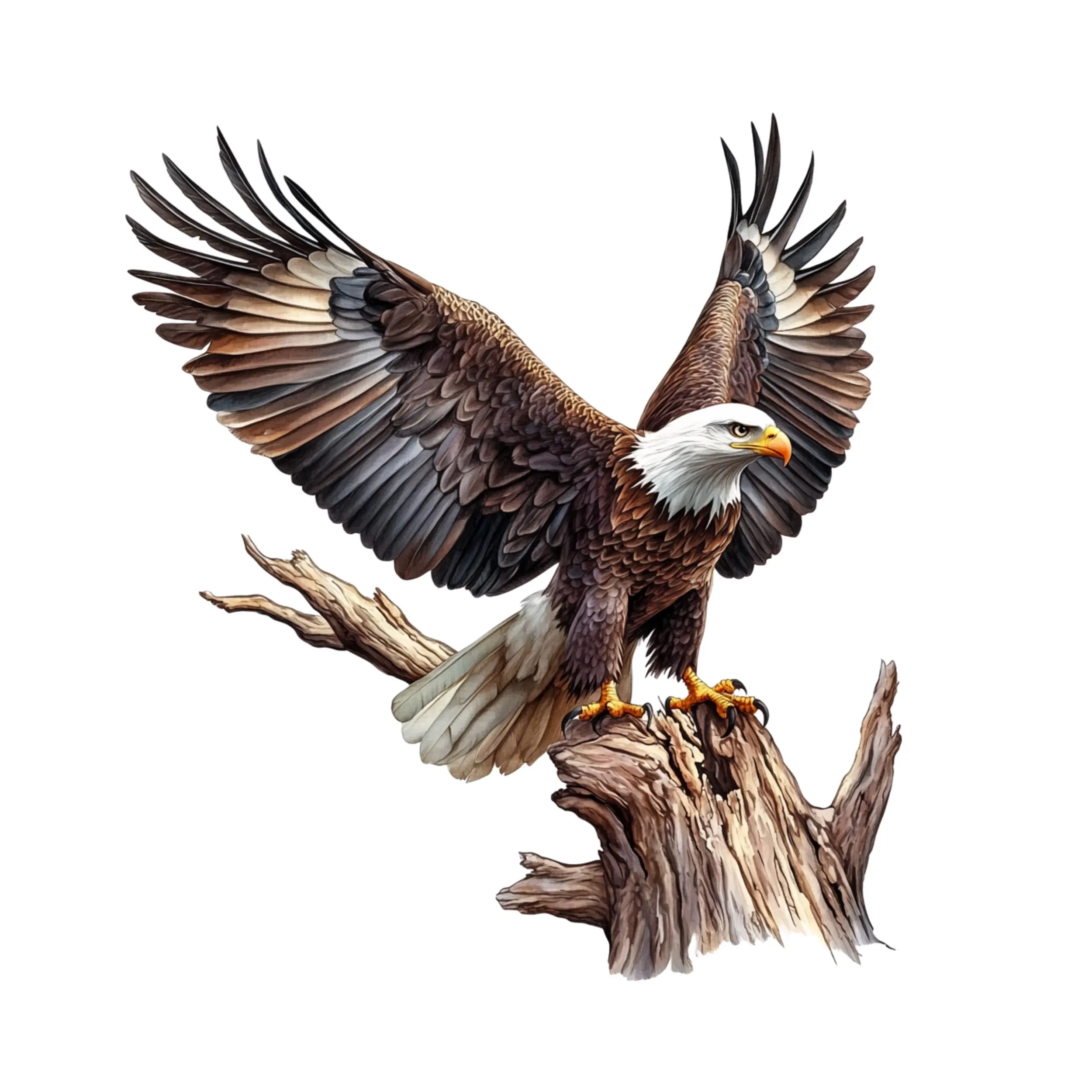 Eagle Clipart, Bald Eagle, Printable Watercolor clipart, Eagle watercolor clipart, Bald eagle clipart, watercolor clipart,bald eagle clipart - image 4