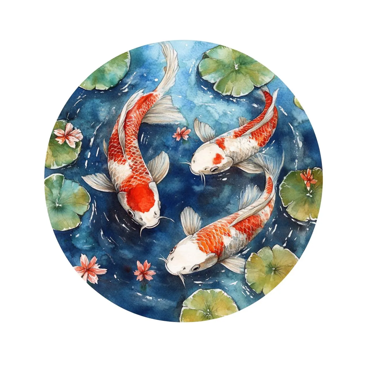 Watercolor Koi Fish clipart, Koi Fish images png , koi fish illustration, koi fish, Japanese Koi fish, Koi fish asian fish clipart, Koi Fish - image 4