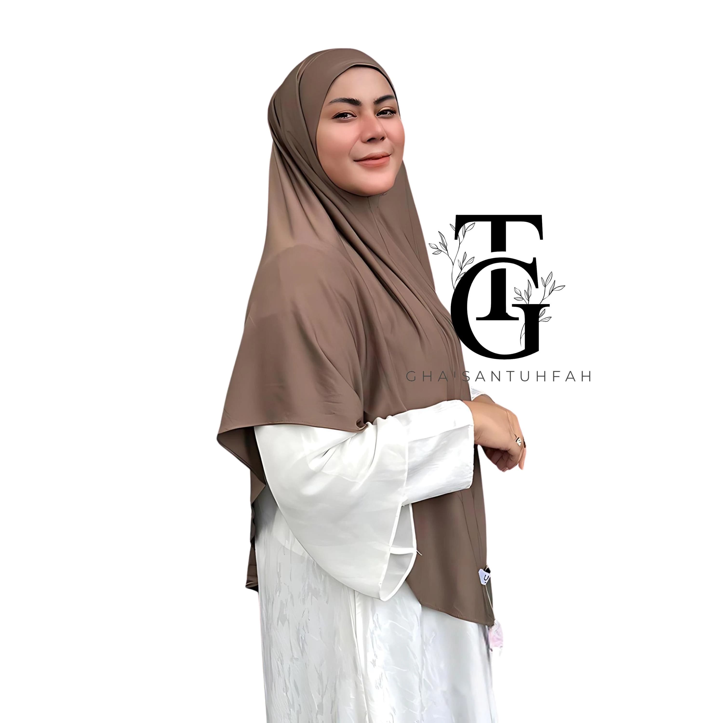 Syar'i long hijab, instant Jersey hijab, Solid Color Headscarf, Modest Islamic Scarf, Elegant Hijab Head Cover, Religious Headwear GT24 - image 3