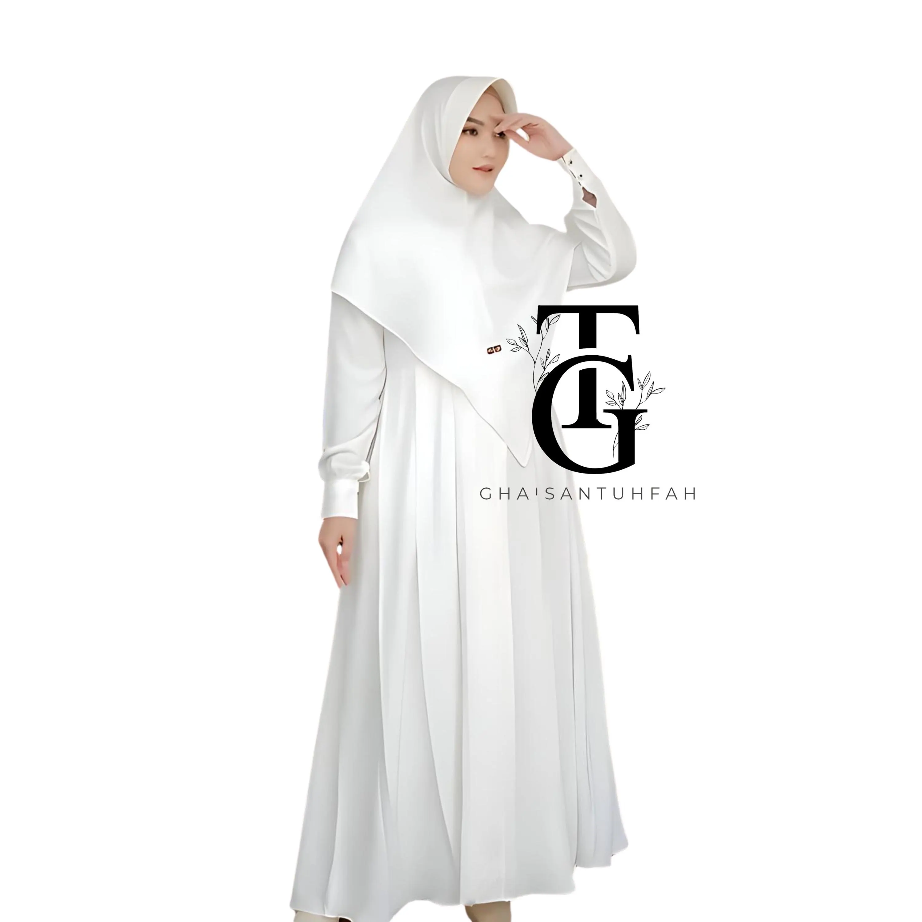 Gamis Syari Adult Women's Khimar Suit, Dress Muslim, Modest Maxi Dress, Islamic Clothing,Traditional Robe, Ramadan Outfit, slamic Gift GT17 - image 3