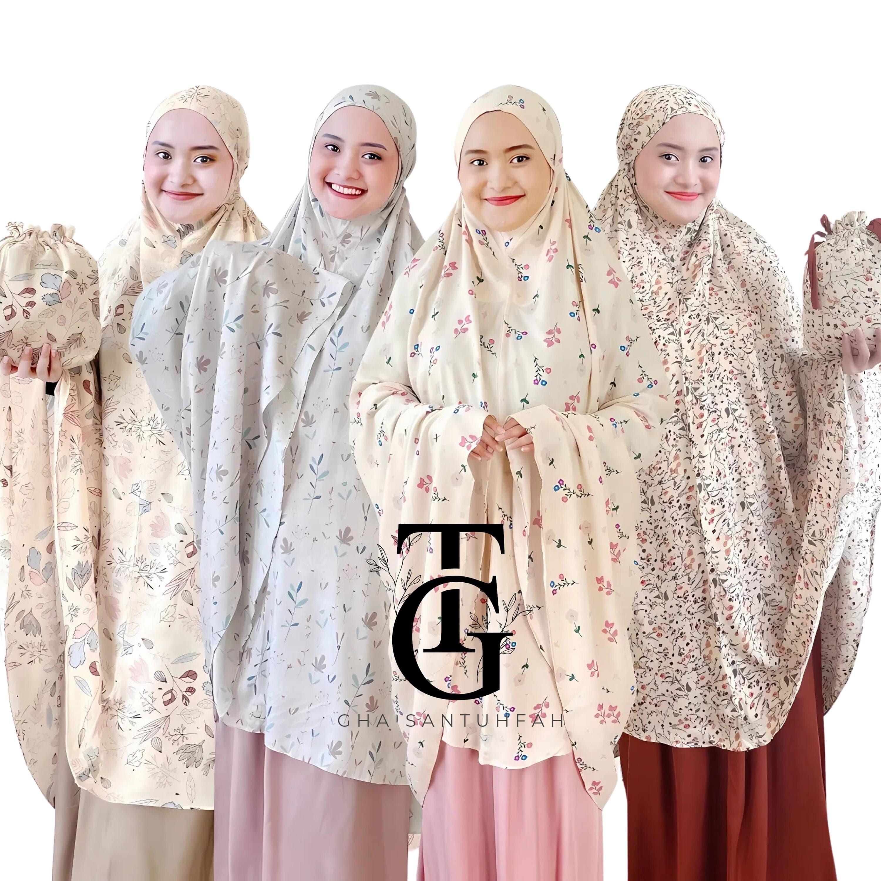 Mukena Adult Alana Motif Without Rubber, Mukena Travel, Muslim Prayer Dress, Traditional Prayer Wear, Ramadan Gift, Islamic Clothing GT31