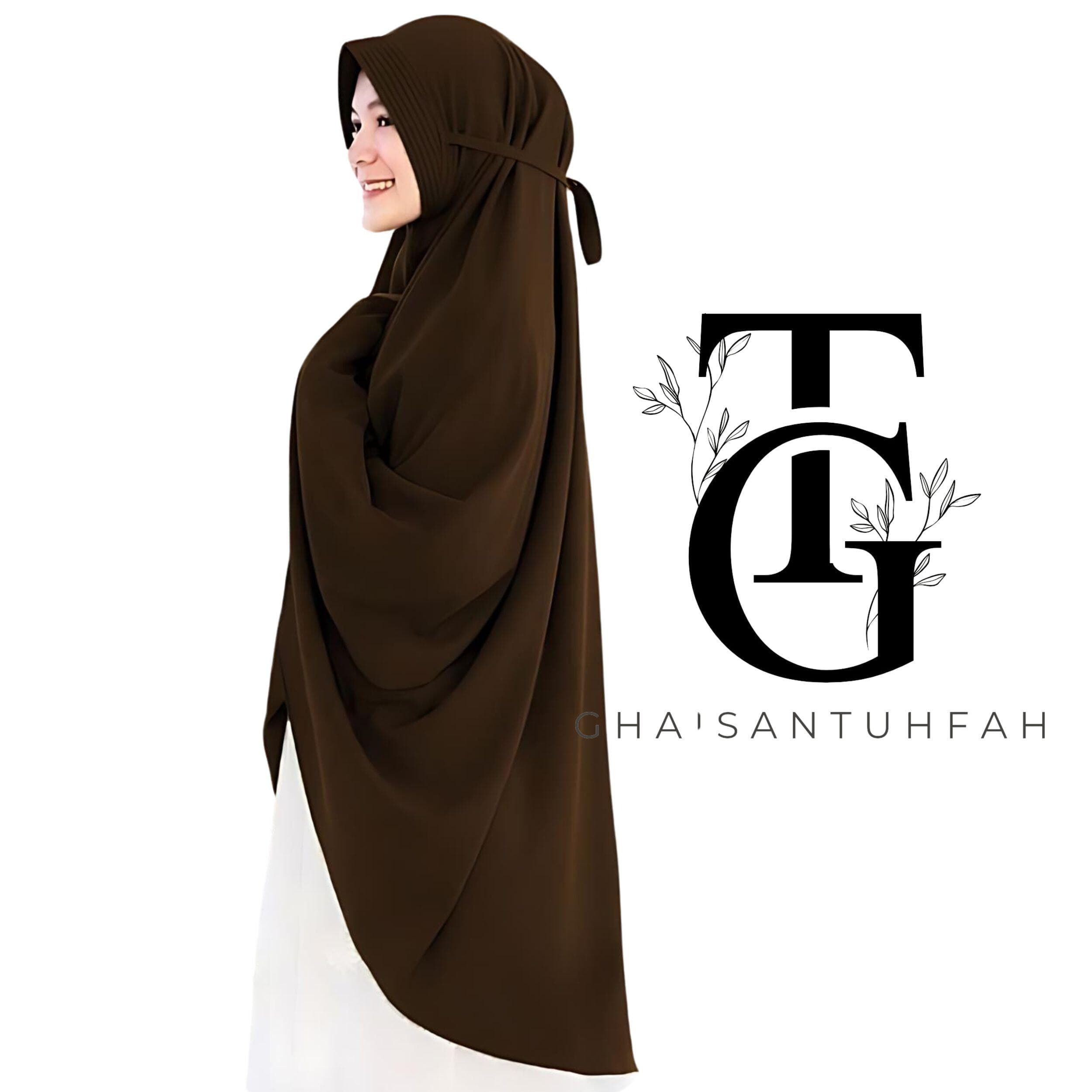 Syari Instant Khimar, Women's Jumbo hijab, Solid Color Headscarf, Modest Islamic Scarf, Elegant Hijab Head Cover, Religious Headwear GT08