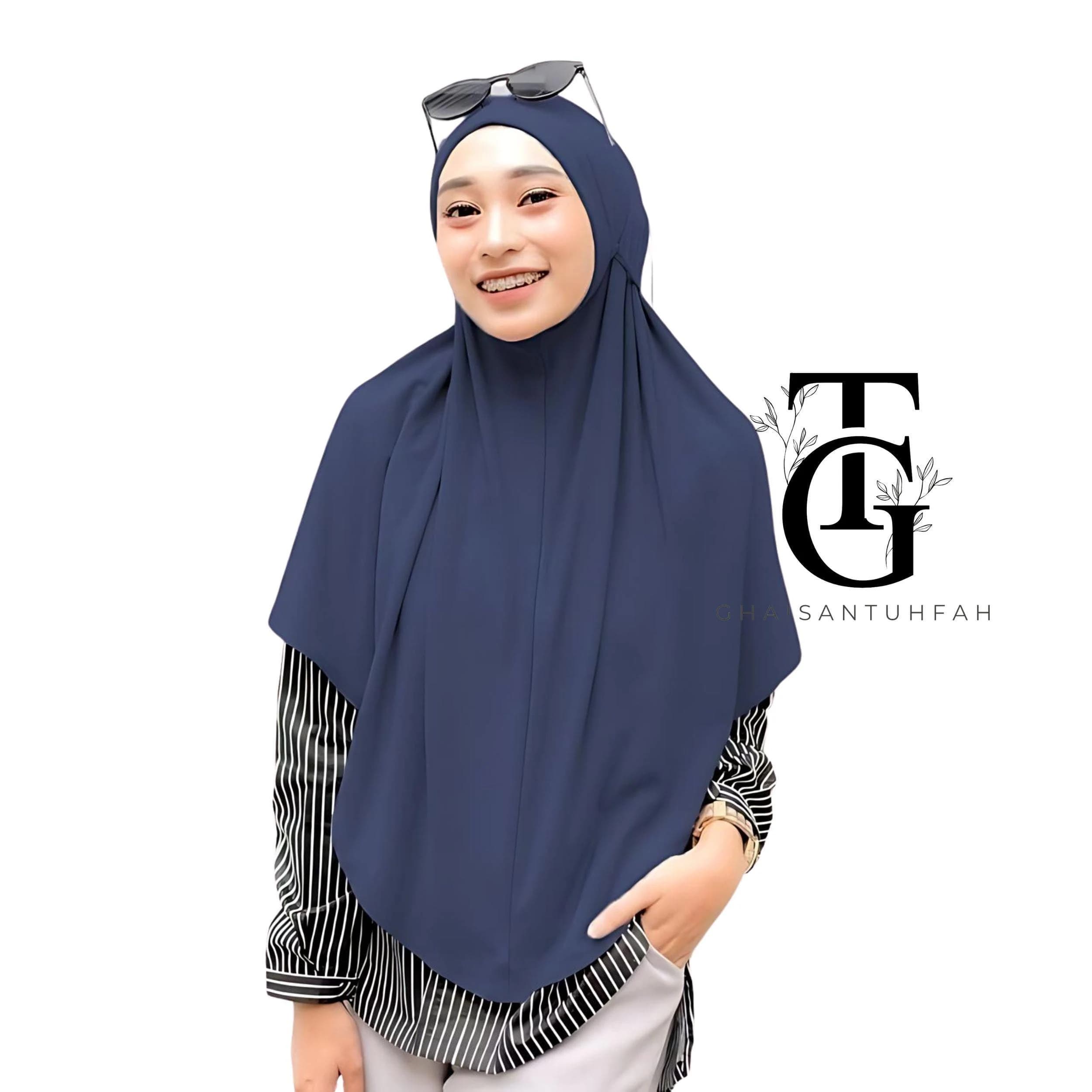 Syari Instant Khimar, Simple Jersey Hijab, Solid Color Headscarf,Modest Islamic Scarf, Elegant Hijab Head Cover, Religious Headwear GT10