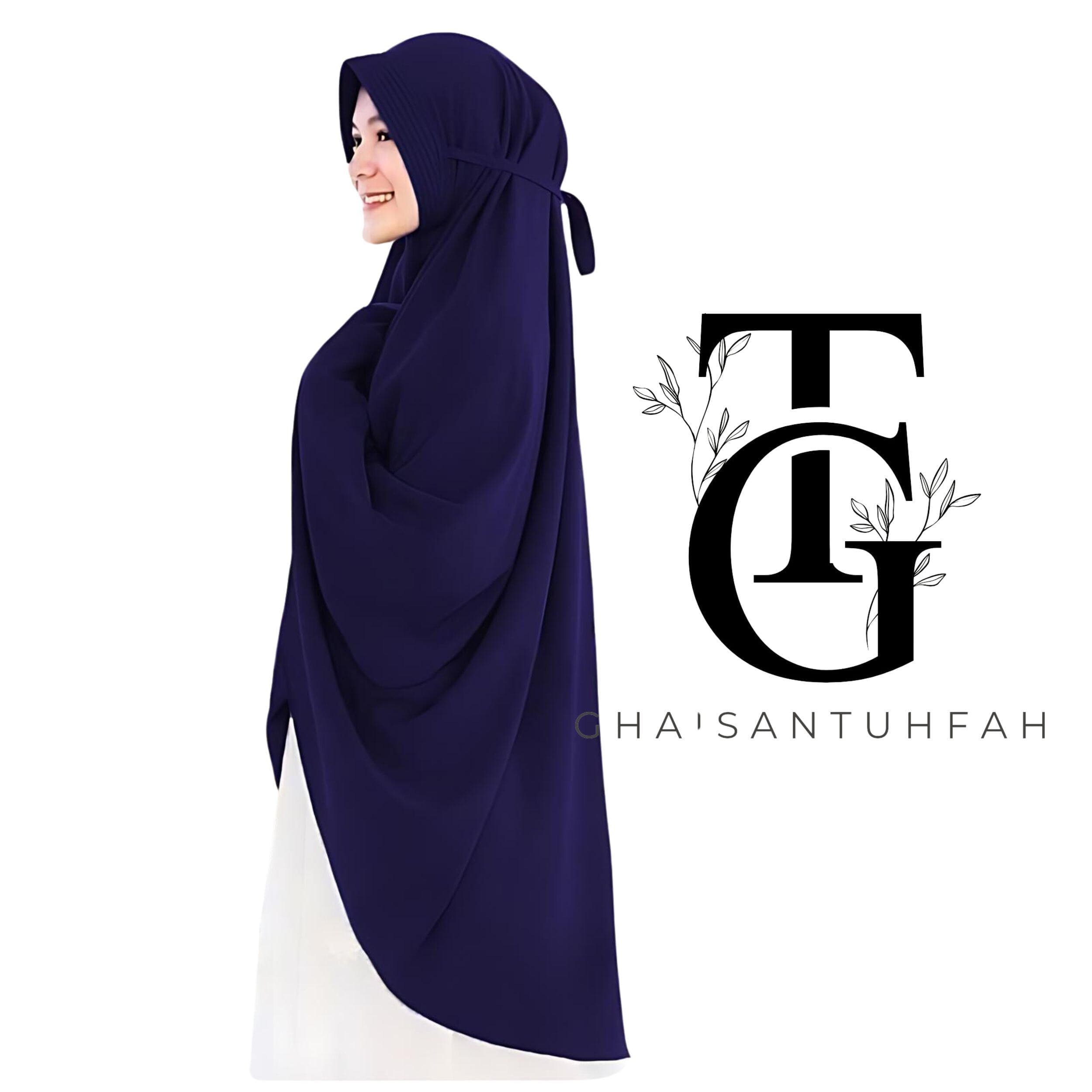 Syari Instant Khimar, Women's Jumbo hijab, Solid Color Headscarf, Modest Islamic Scarf, Elegant Hijab Head Cover, Religious Headwear GT08 - image 4