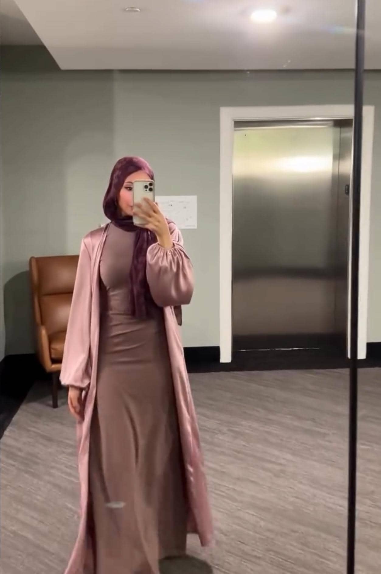 Luella Pink Abaya