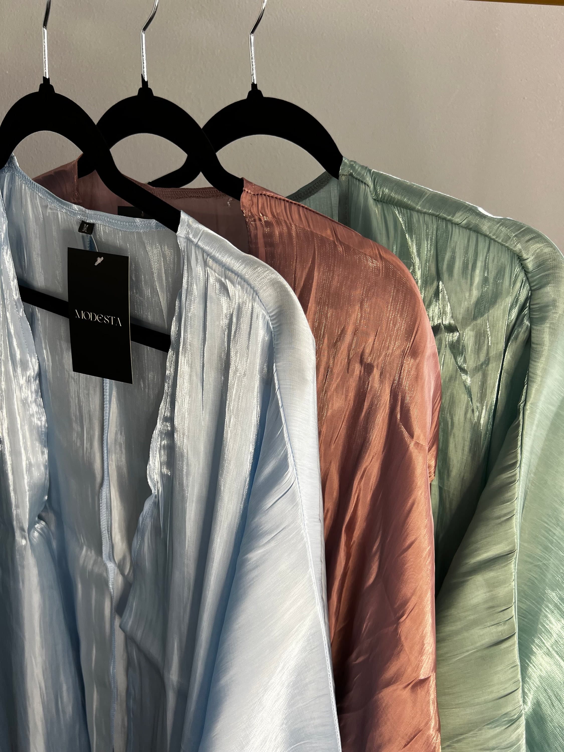 Turquoise Ariella Open Abaya - image 5