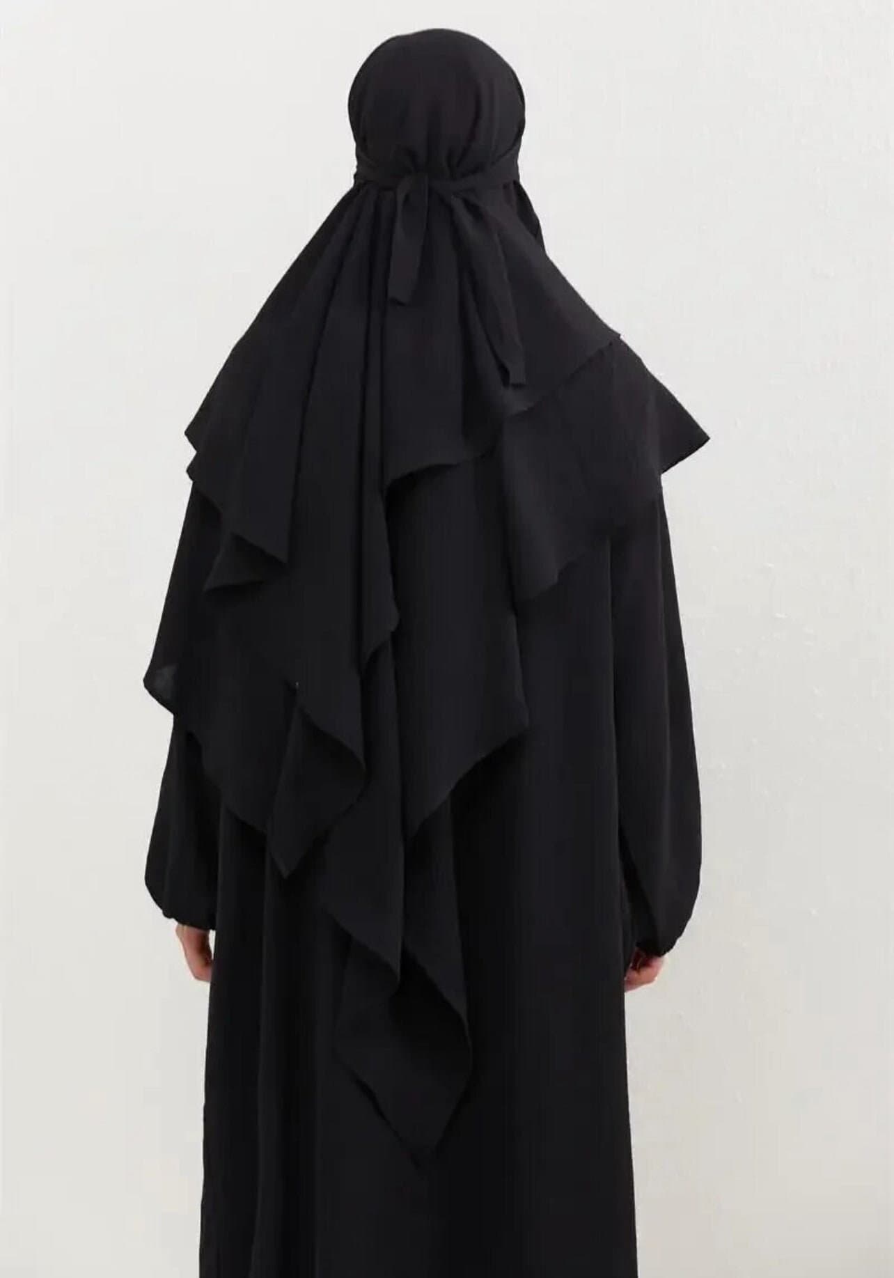 Fira Black Khimar/Abaya Set - image 3