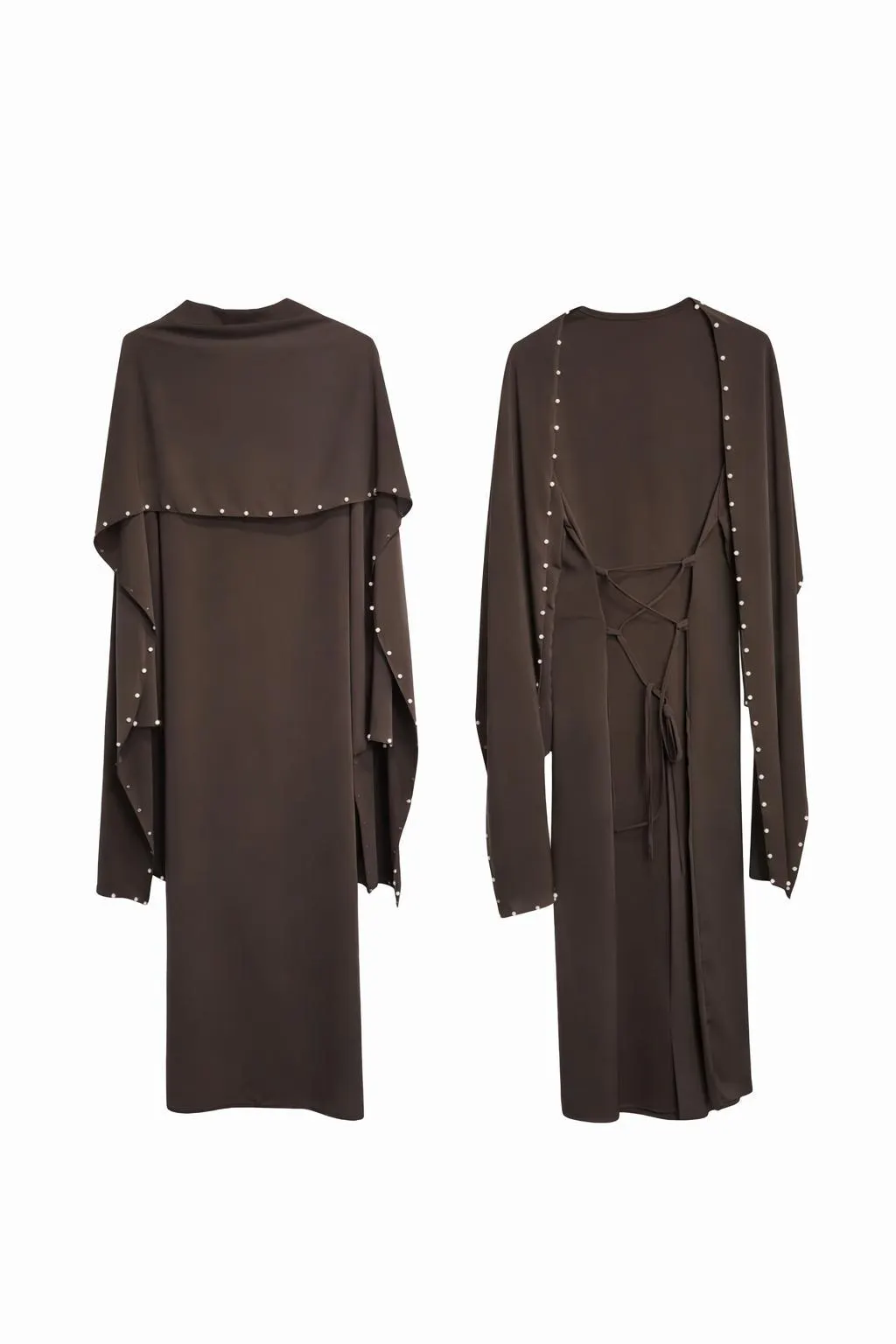 Woman's Pearl Dress | Elegant Loose Fit Maxi, Prayer Dress One Size 8-16 - image 4