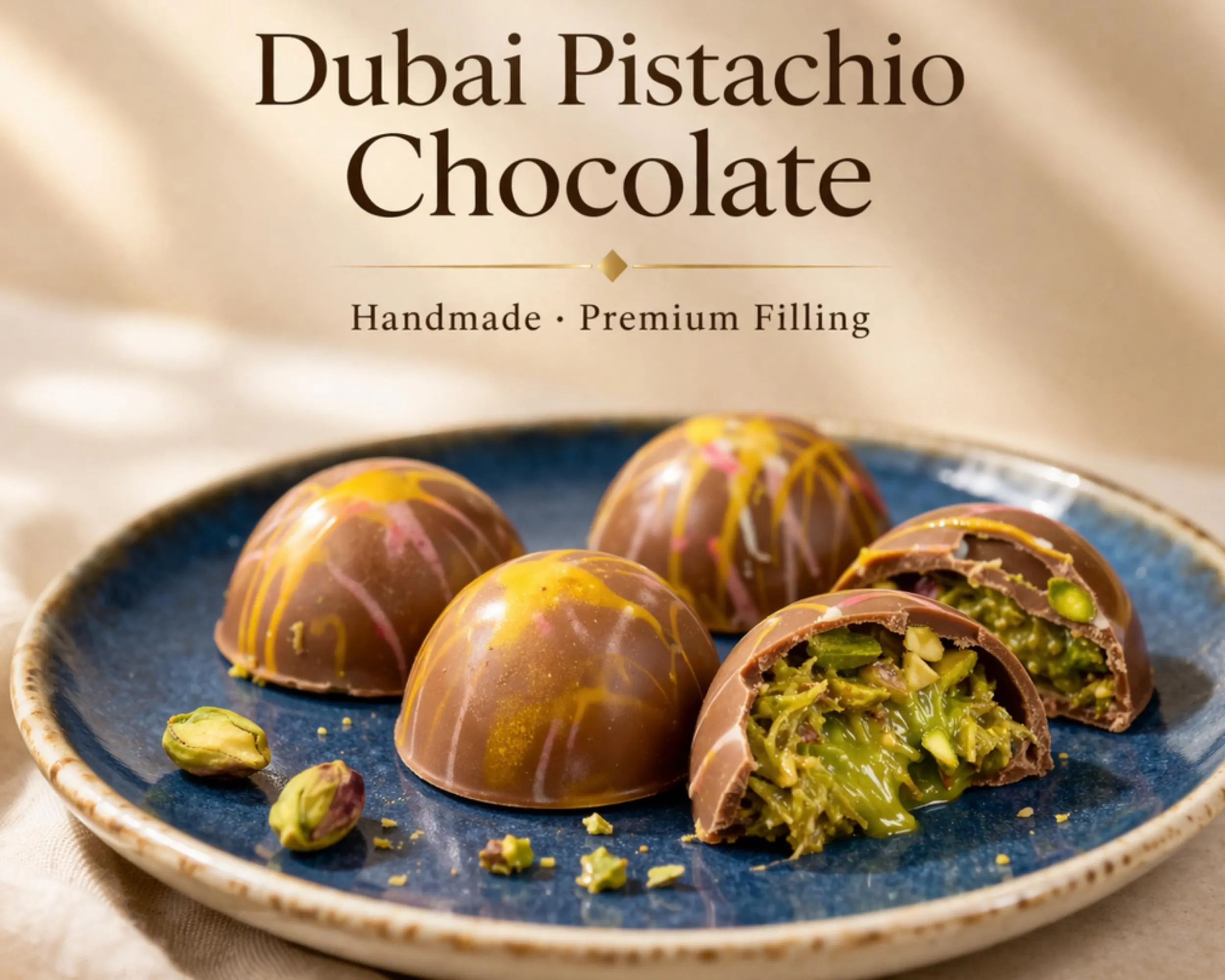 Dubai Pistachio Chocolate Bar: Kunafa, Crispy Kadayif, Snack Chocolate - image 3
