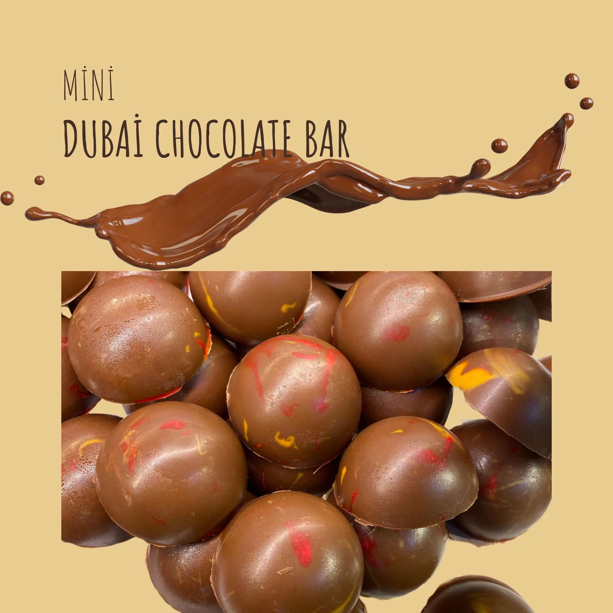 mini dubai chocolate bar pistachio milk chocolate