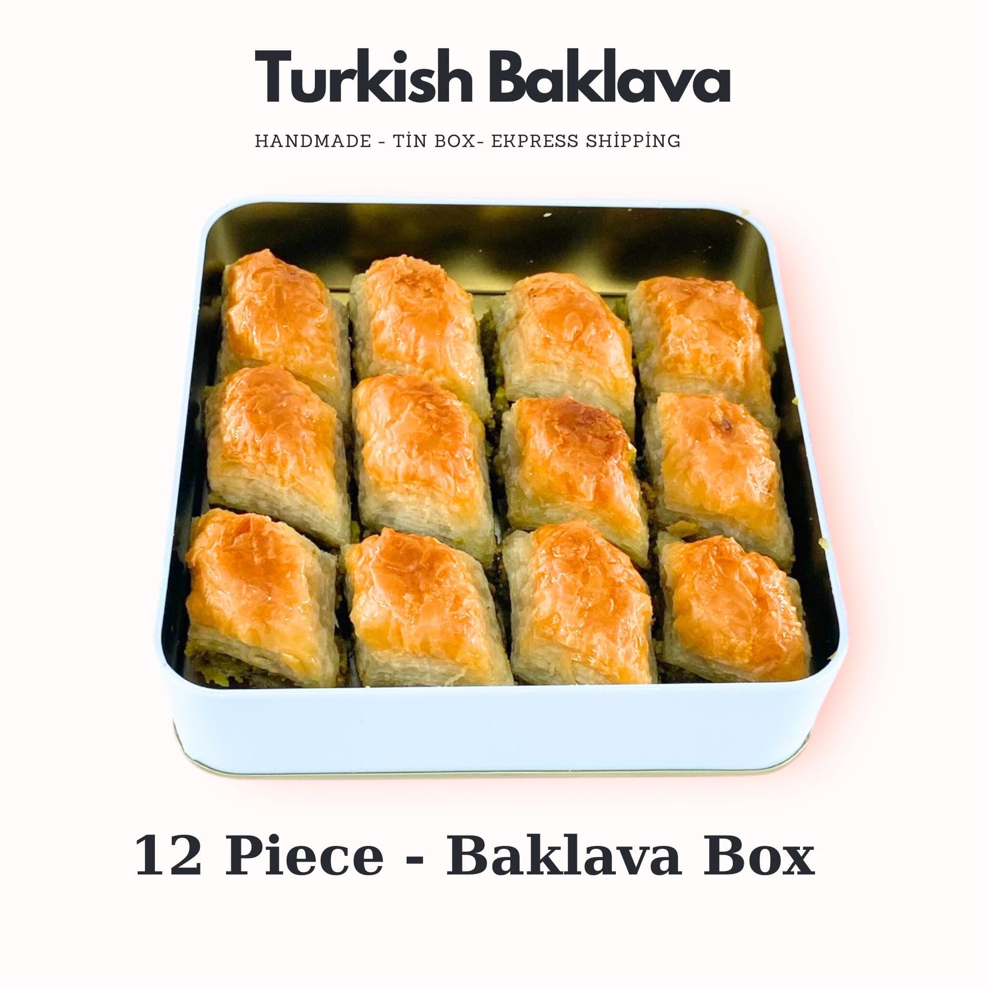 New Home Dessert Gift, Housewarming Gift Box, Baklava Homemade Gift Box Fresh Pistachio Baklava  Freeshipping Express Service  Baked Goods Gift Ramadan Mubarek Dessert  Baklava Rose