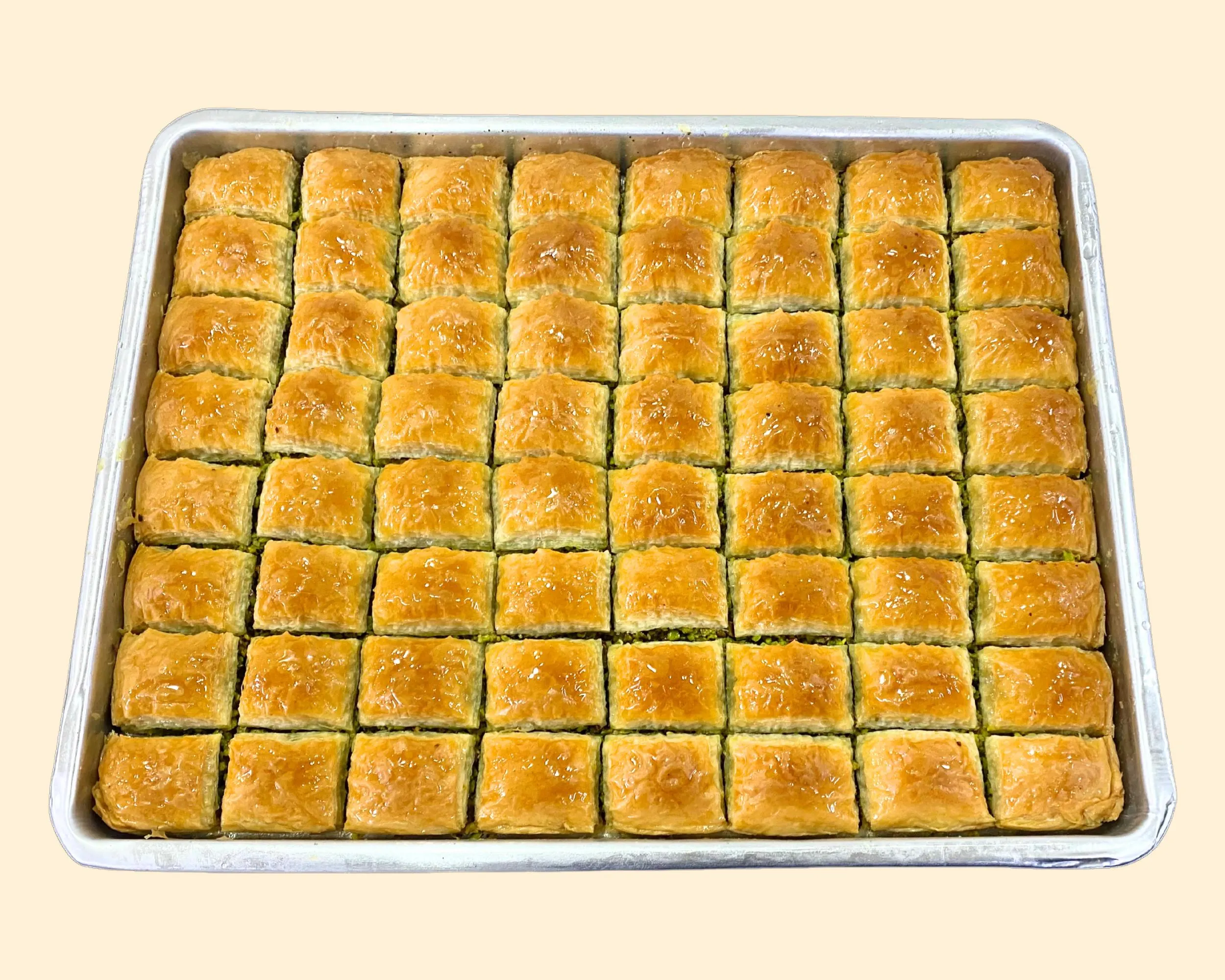 Turkish Baklava Tray 90 Pieces Wedding Dessert, Large Family Gift, Pistachio Baklava Istanbul - image 5