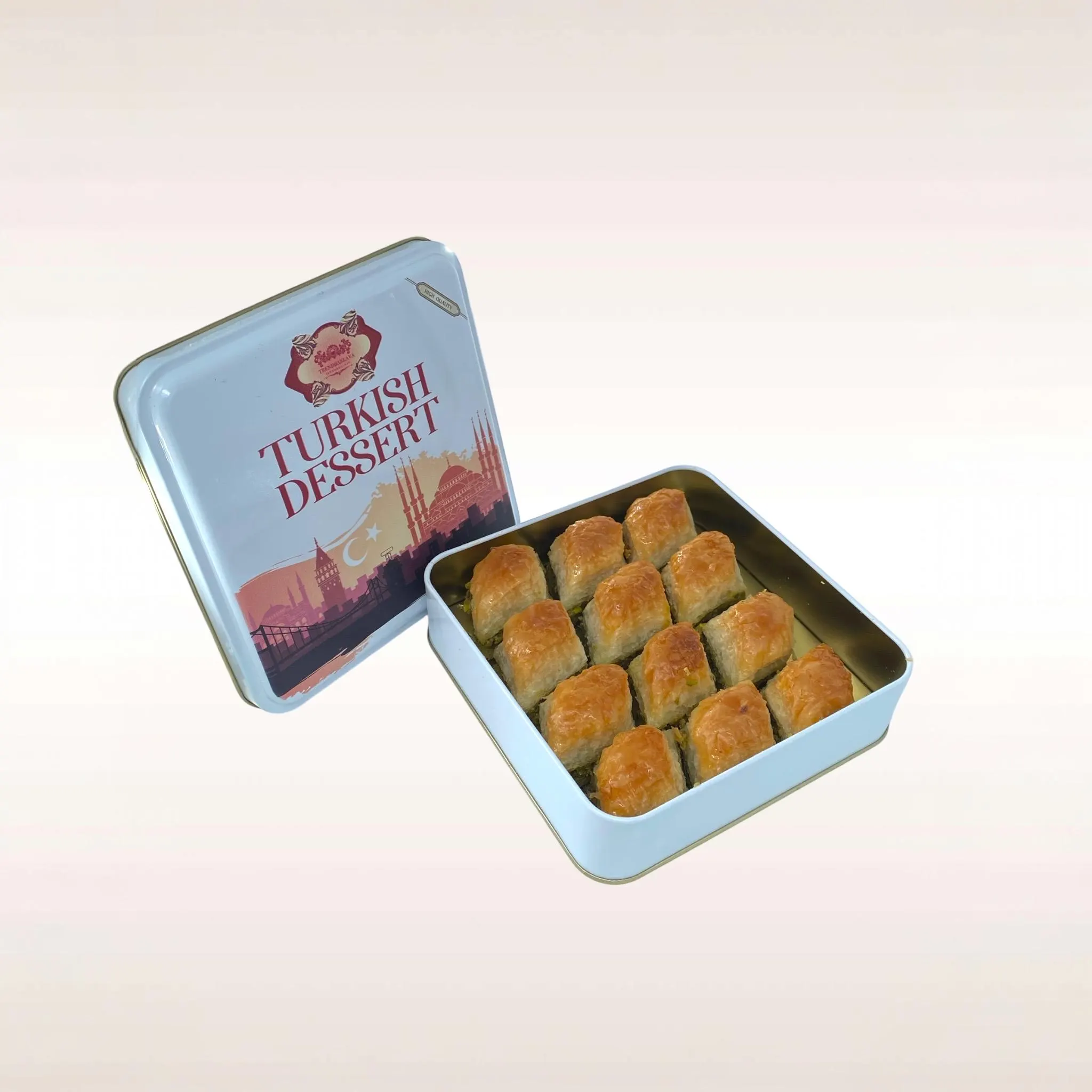 Baklava With Pistachio
Baklava Gift Box
Turkish Dessert
Baked Goods
Valentines Day
Mother Day
Father Day
Birthday
Chritsmas
Food Theme Gifts