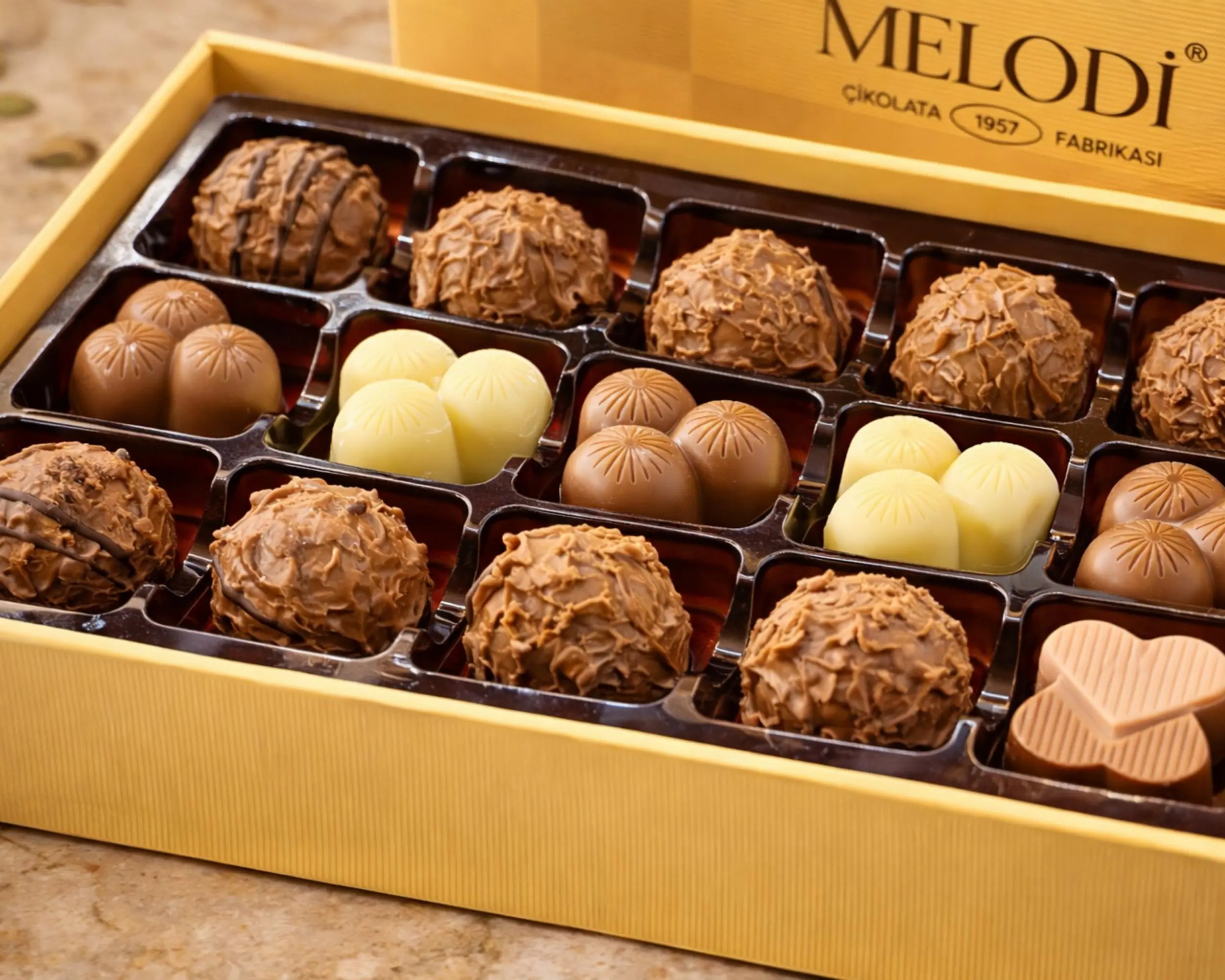 Luxury Truffle Chocolate Gift Box, Assorted Gourmet Flavors, Halal Snack