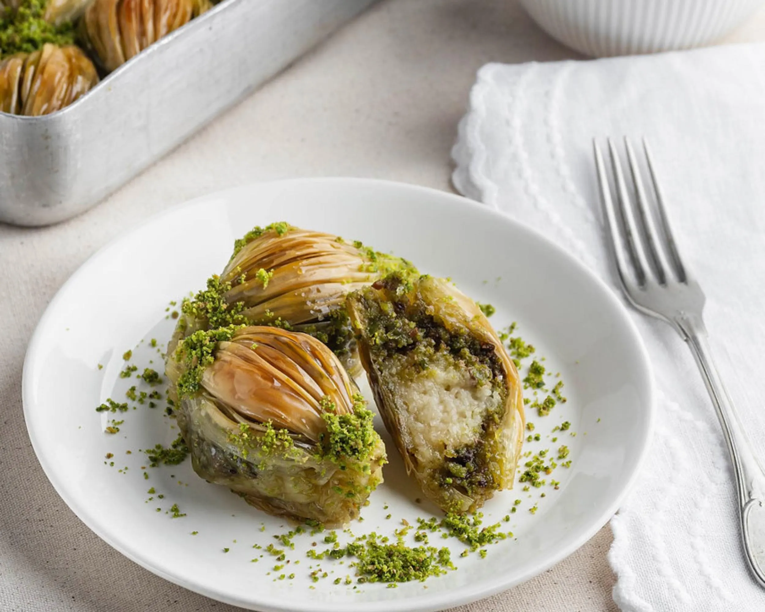 Luxury Turkish Baklava Gift Box, Pistachio Baklava, Gourmet Handmade Dessert - image 4