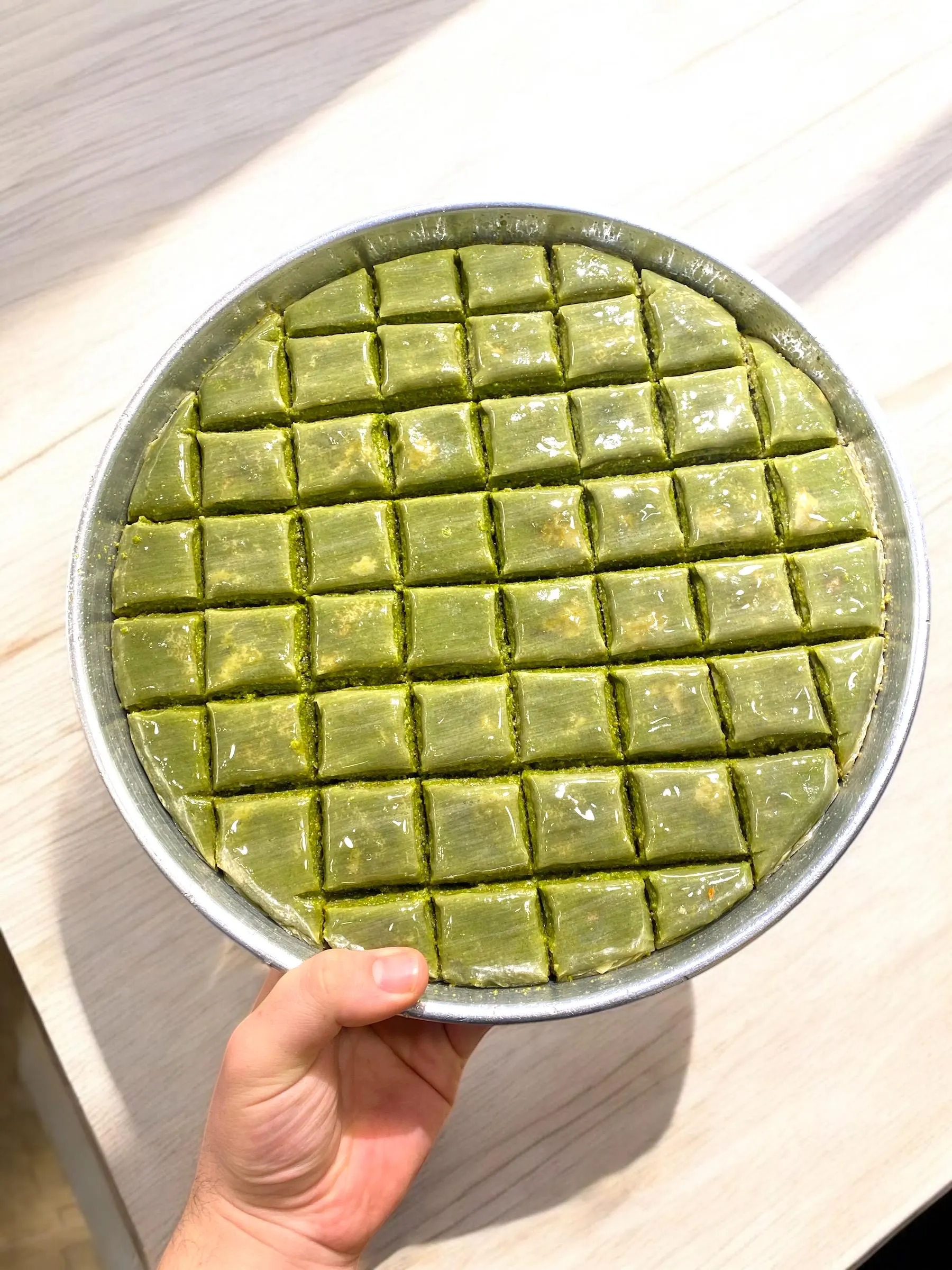 Handmade Pistachio Baklava: Turkish Honey Dessert Gift Box