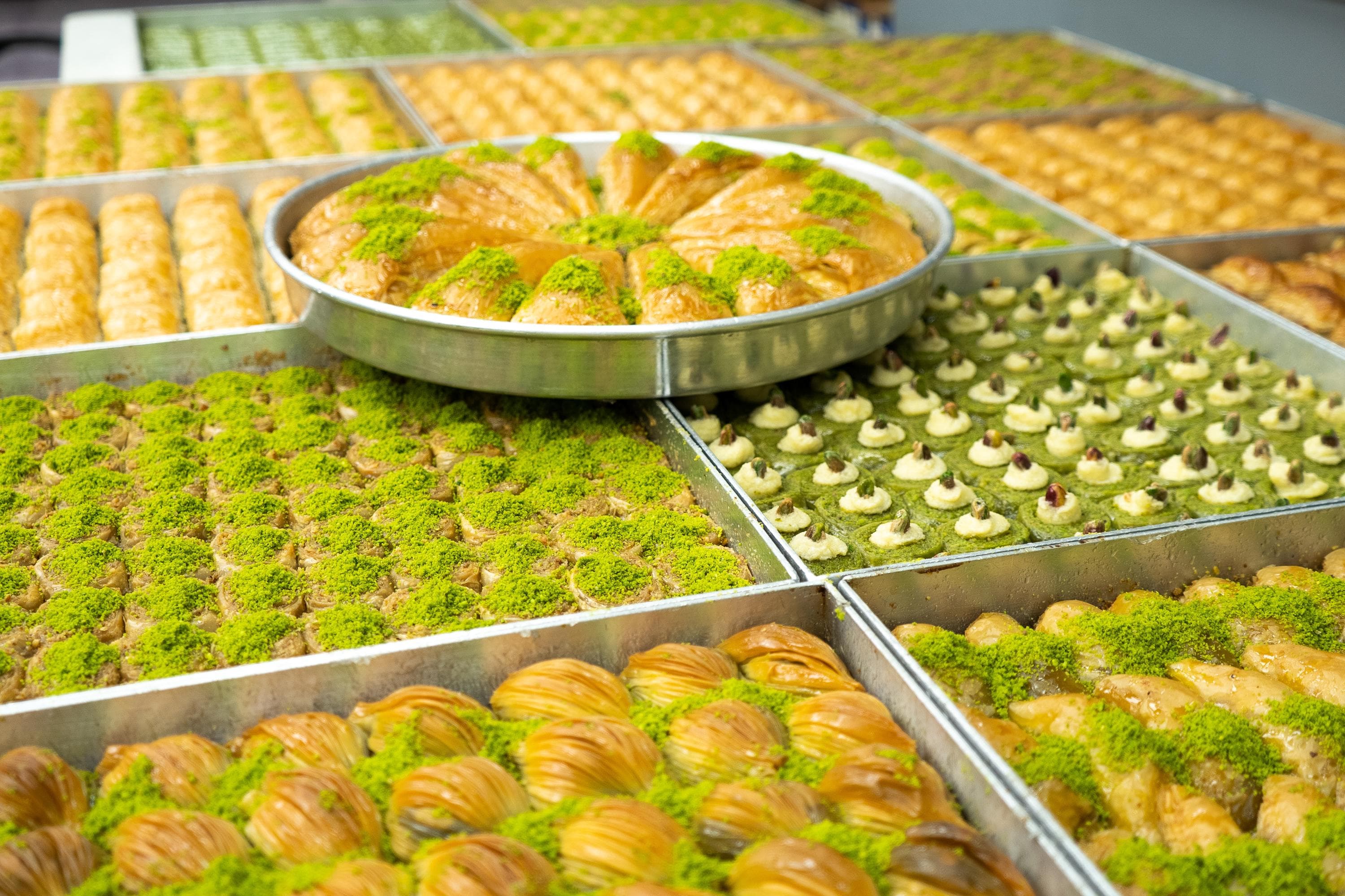 Assorted Baklava Box with walnut and pistachio flavor