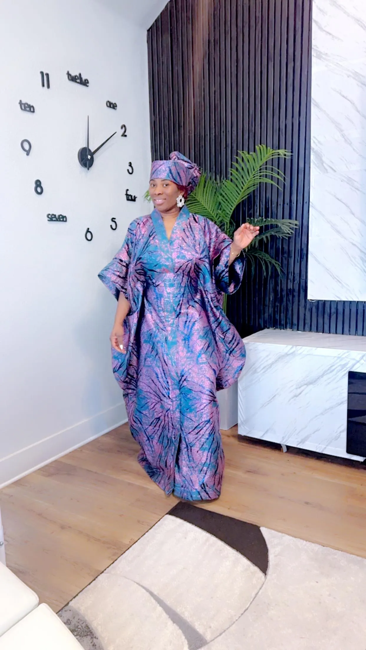 Brocade damask African boubou Rich aunty Bubu Kaftan abaya kimono women agbada