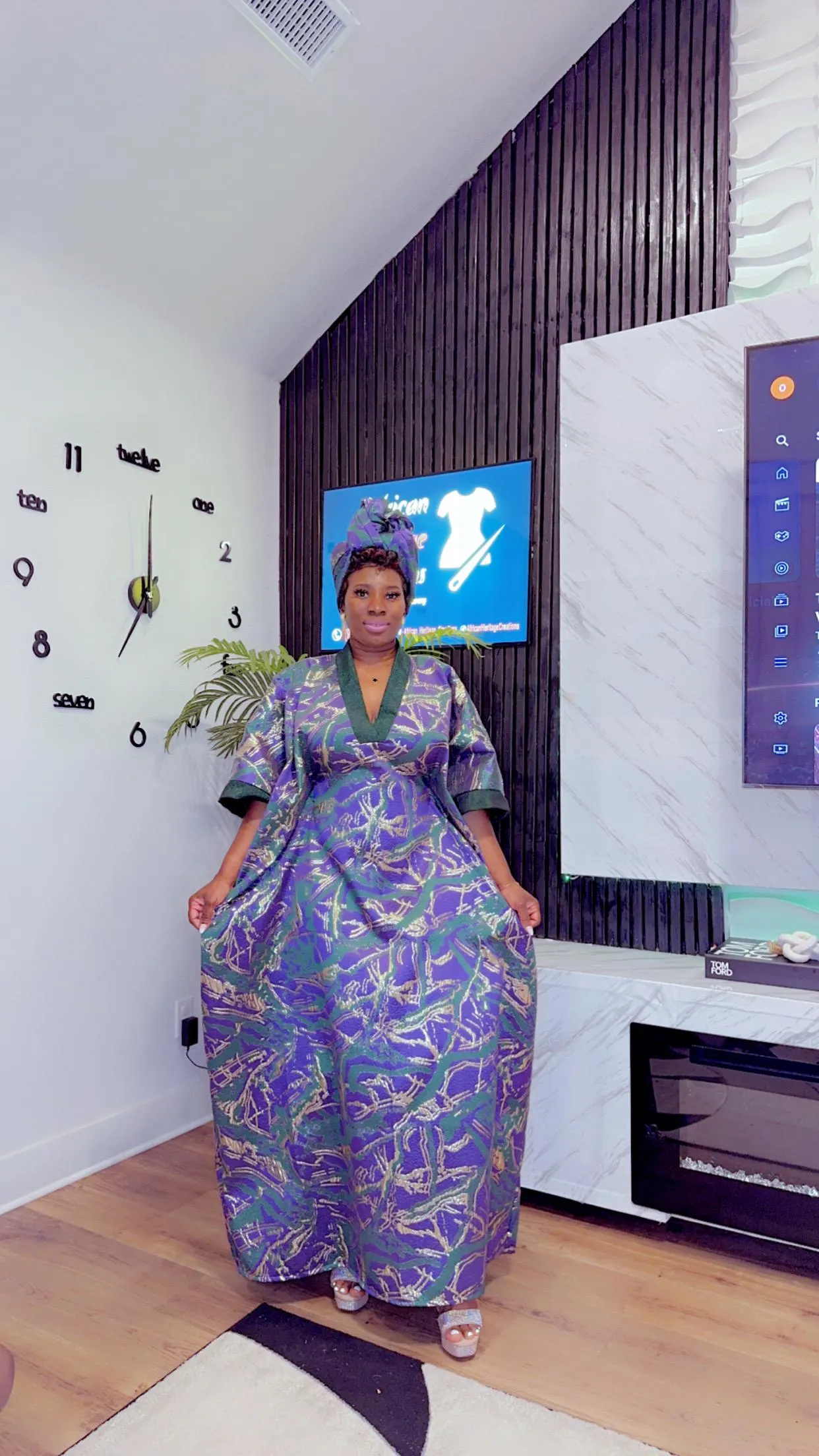 Brocade damask African boubou Rich aunty Bubu Kaftan abaya kimono women agbada