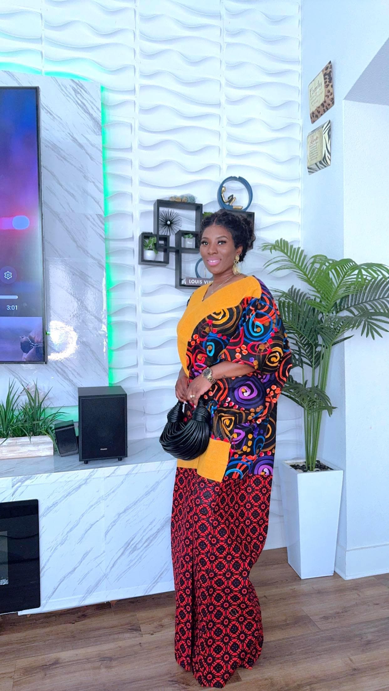 Colorful Ankara Maxi Dress: African Print Bubu Gown - image 3