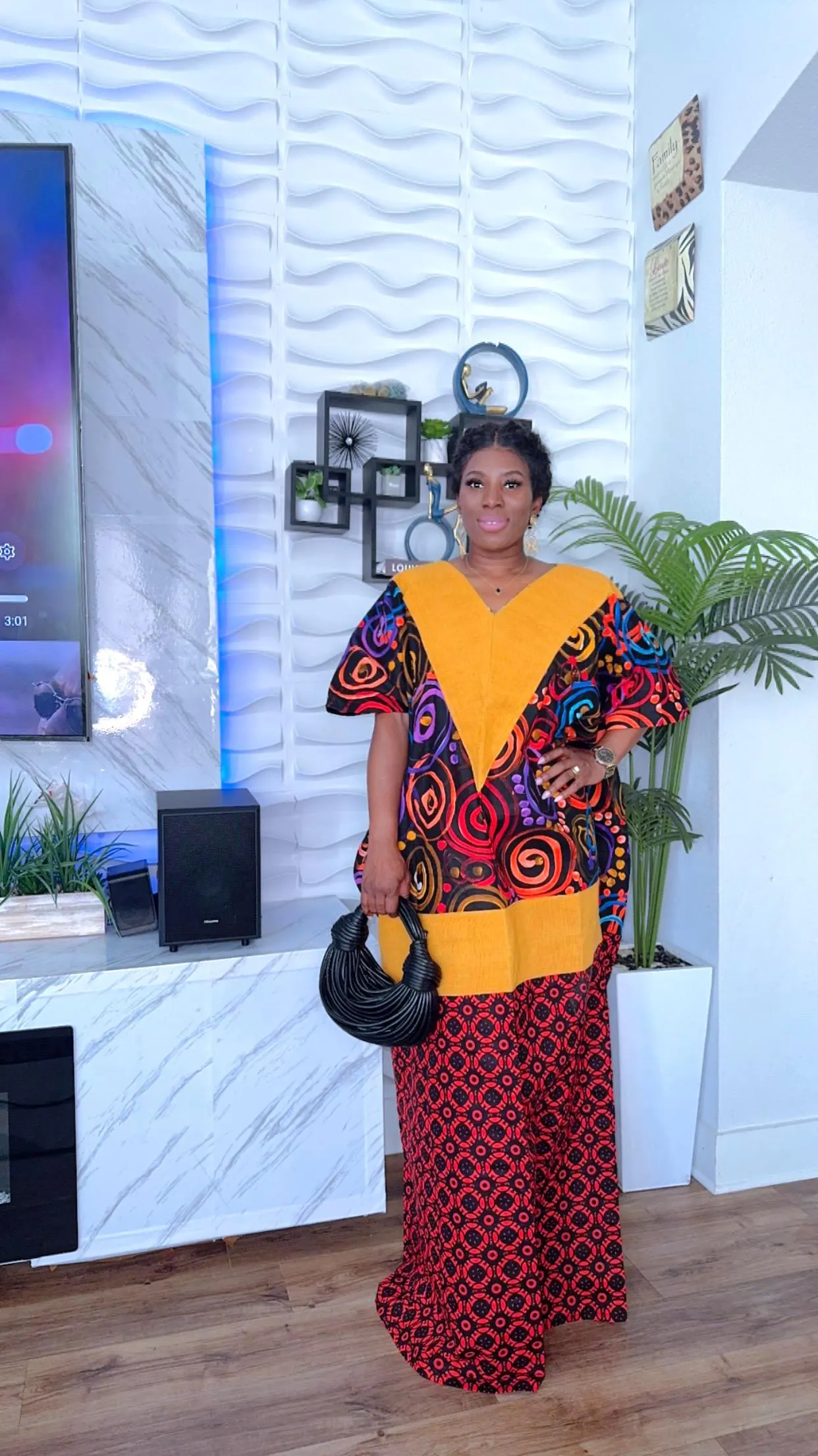 Colorful Ankara Maxi Dress: African Print Bubu Gown