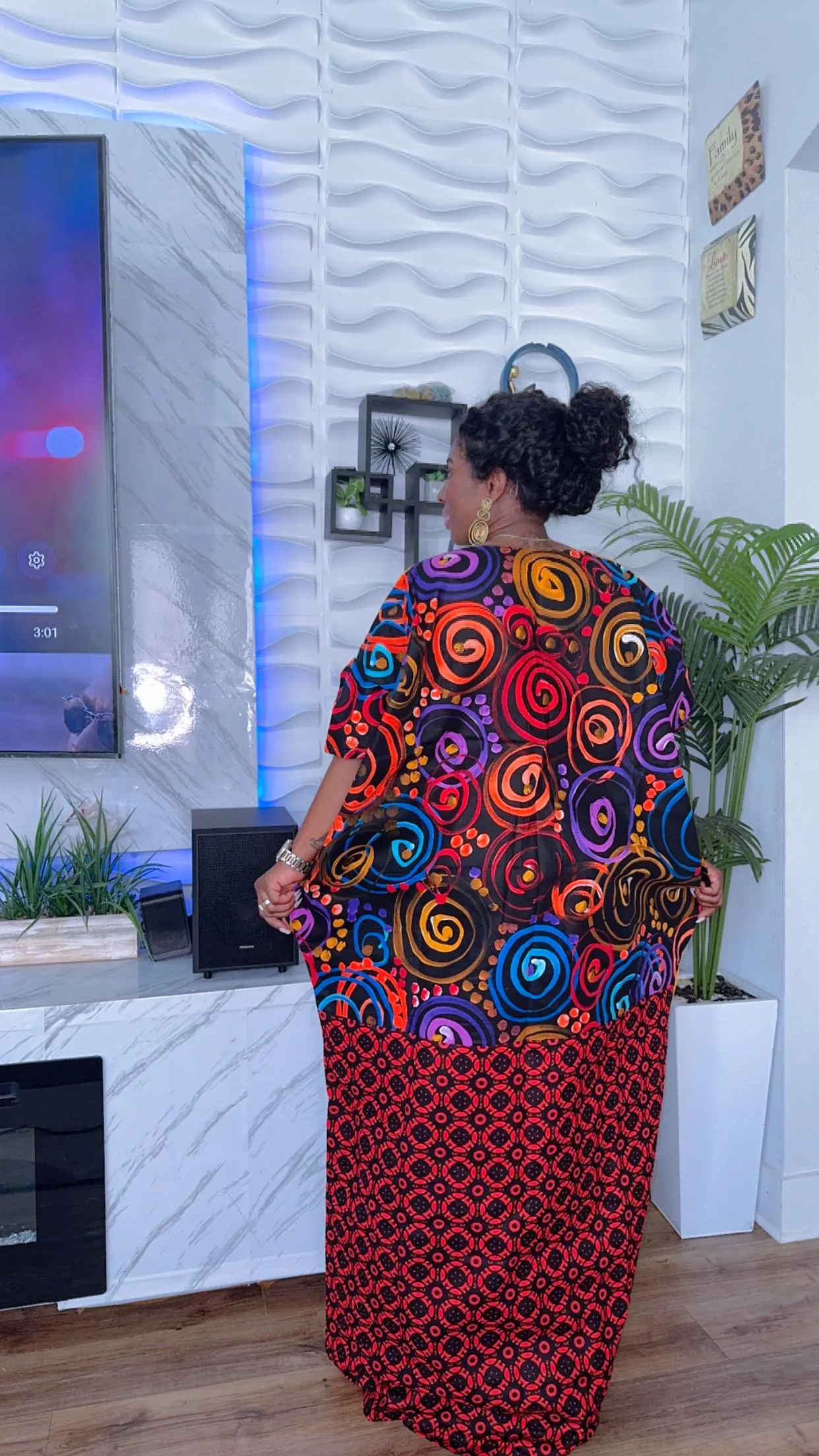 Colorful Ankara Maxi Dress: African Print Bubu Gown - image 4