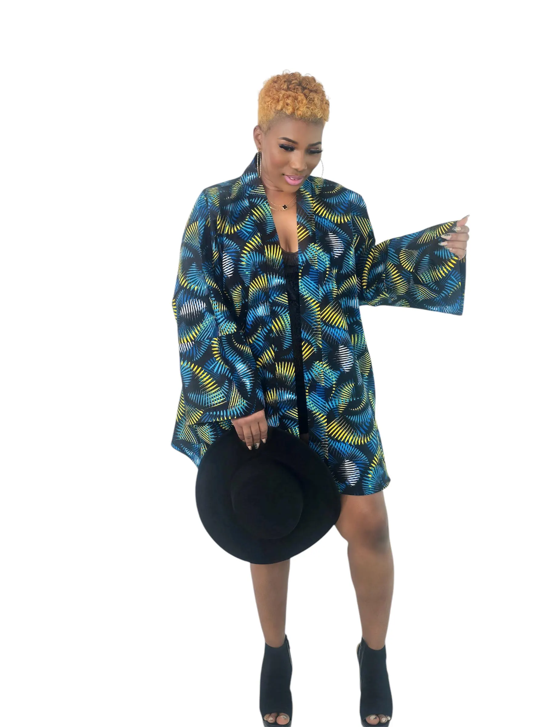 Ankara Kimono Maxi Dress: Convertible African Print Gown - image 4