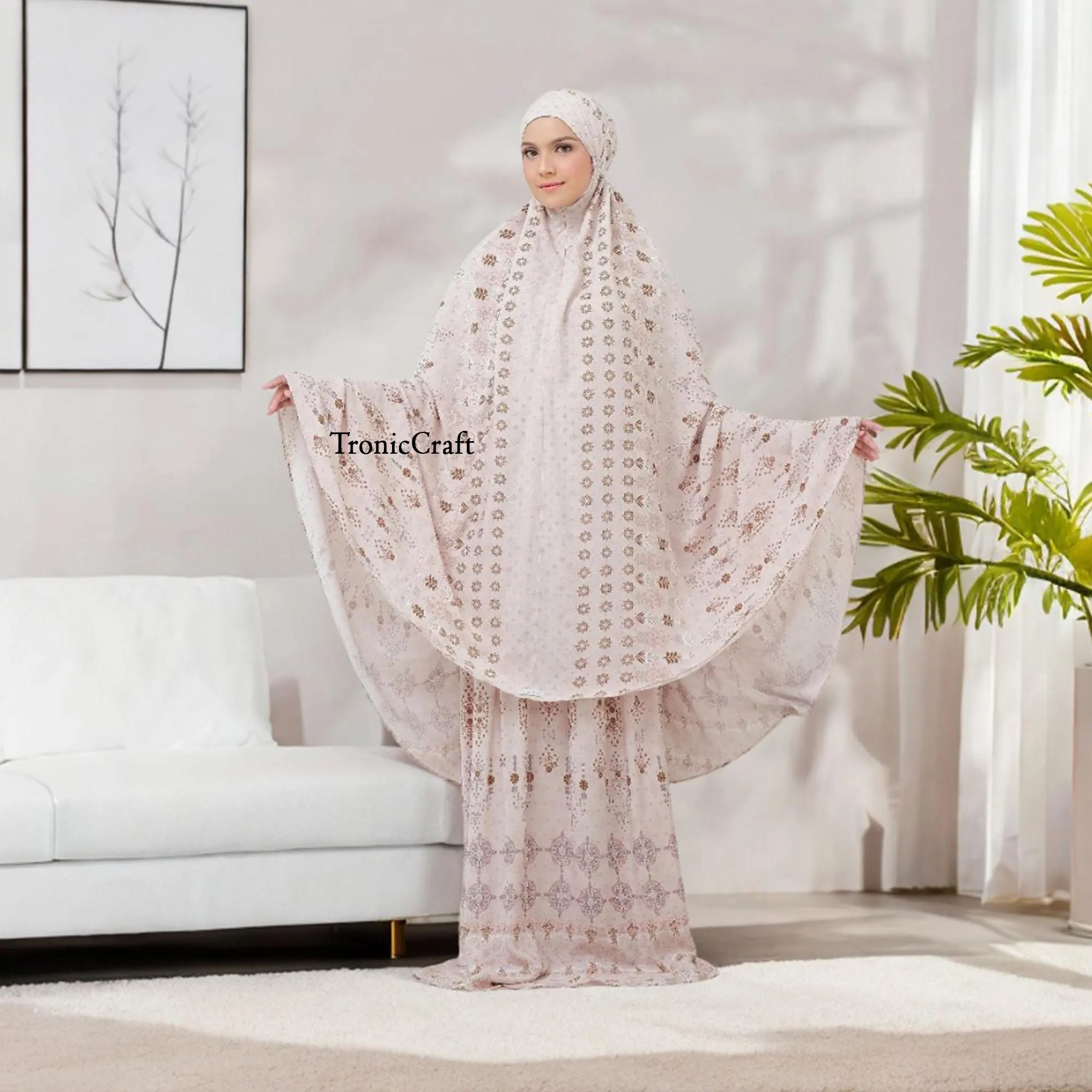 Rayon Carla Adult Mukena 2in1 Soft And Comfortable Mukena,Mukena,Muslim Prayer Dress,Muslim Prayer Attire,Prayer Outfit,Muslim Prayer Clothe