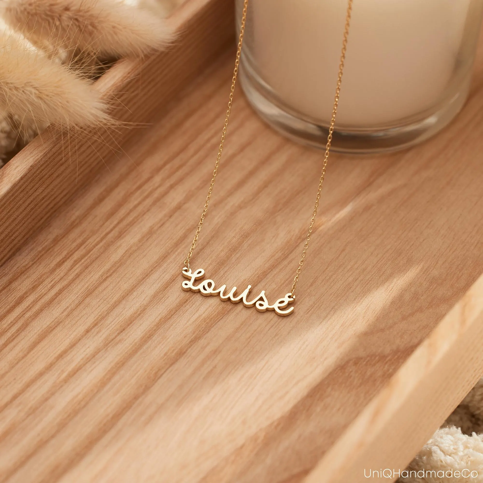 Dainty Name Necklace, Custom 18K Gold Plated Name Necklace, Cute Name Necklace, Kids Name Necklace, Birthday Gift for Her, Teacher Gift - image 3
