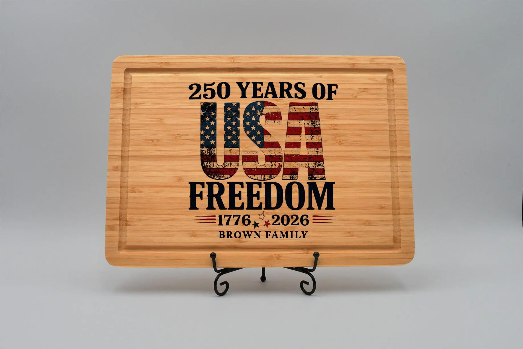 USA 250th Anniversary Cutting Board, Patriotic Kitchen Decor, Freedom USA, Independence  Gift, USA 250th Birthday, American Fathers day