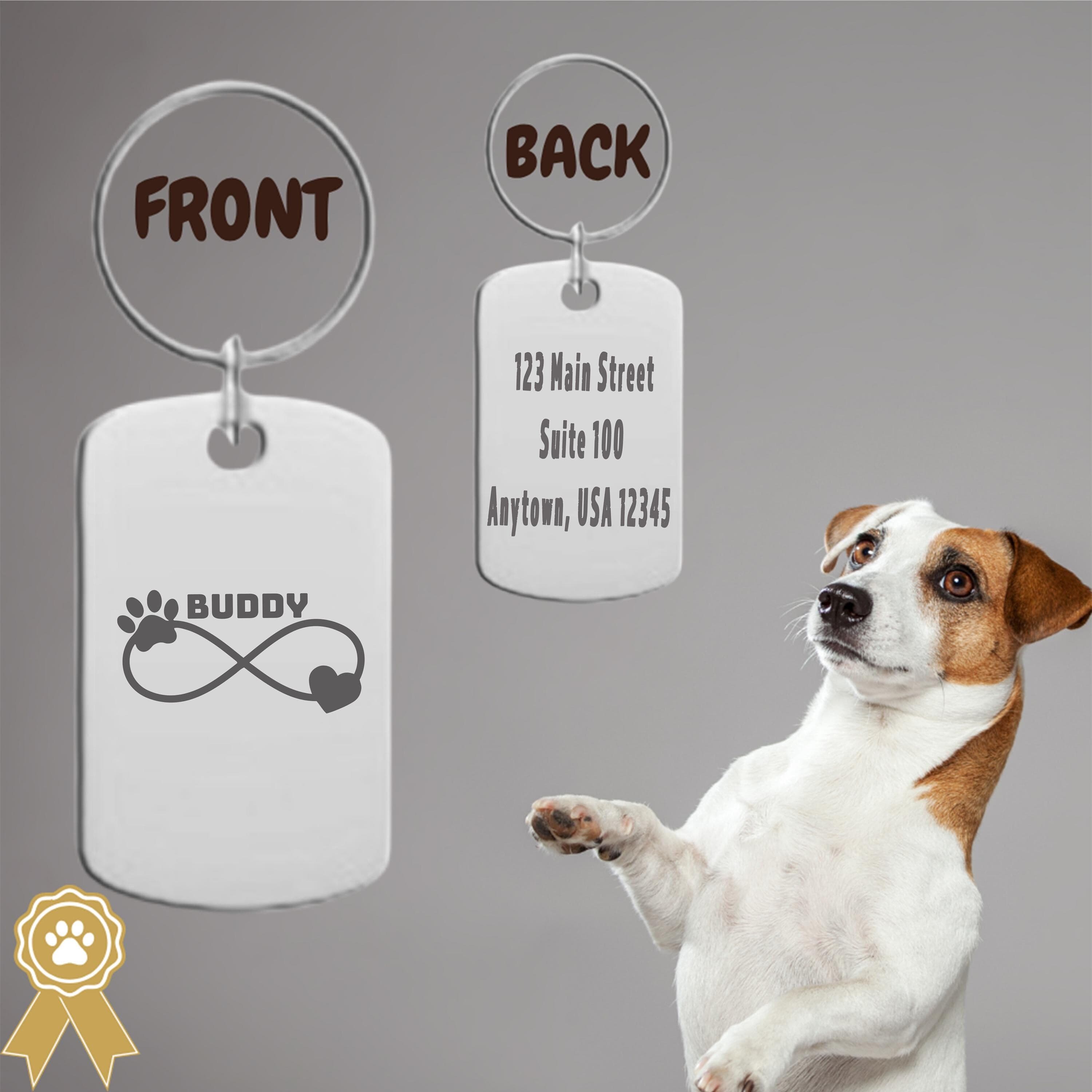 Personalized Pet ID Tag: Engraved Metal, Custom Dog Cat Collar - image 5
