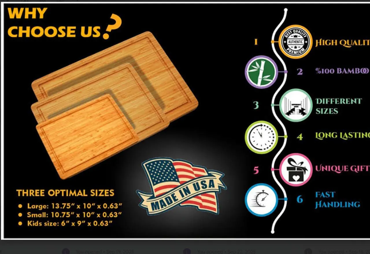 Happy Thanksgiving Cutting Board, Bamboo Serving Board With Turkey & Pumpkin Design, Holiday Kitchen Decor, Hostess or Housewarming Gift - image 2