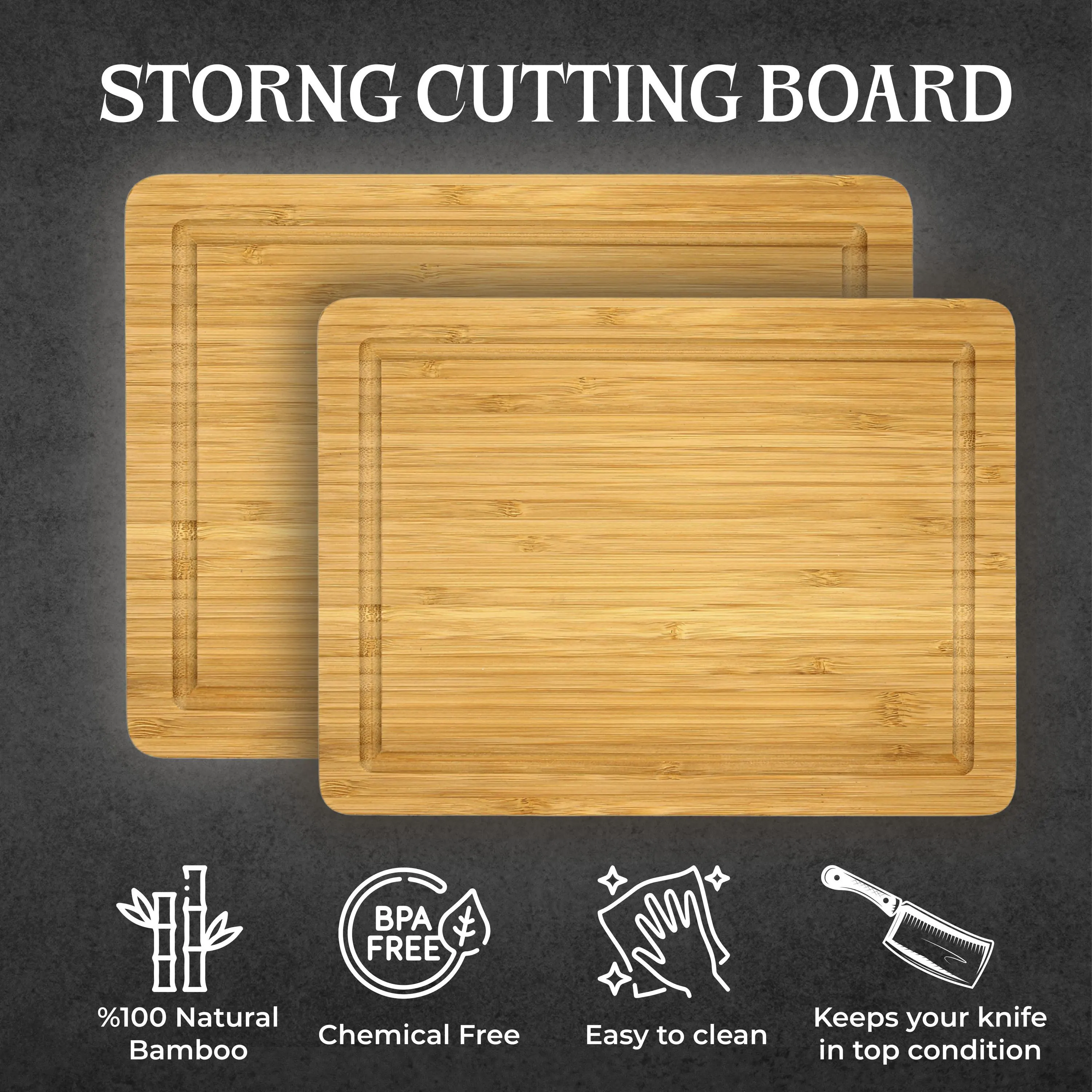 Happy Thanksgiving Cutting Board, Bamboo Serving Board With Turkey & Pumpkin Design, Holiday Kitchen Decor, Hostess or Housewarming Gift - image 3