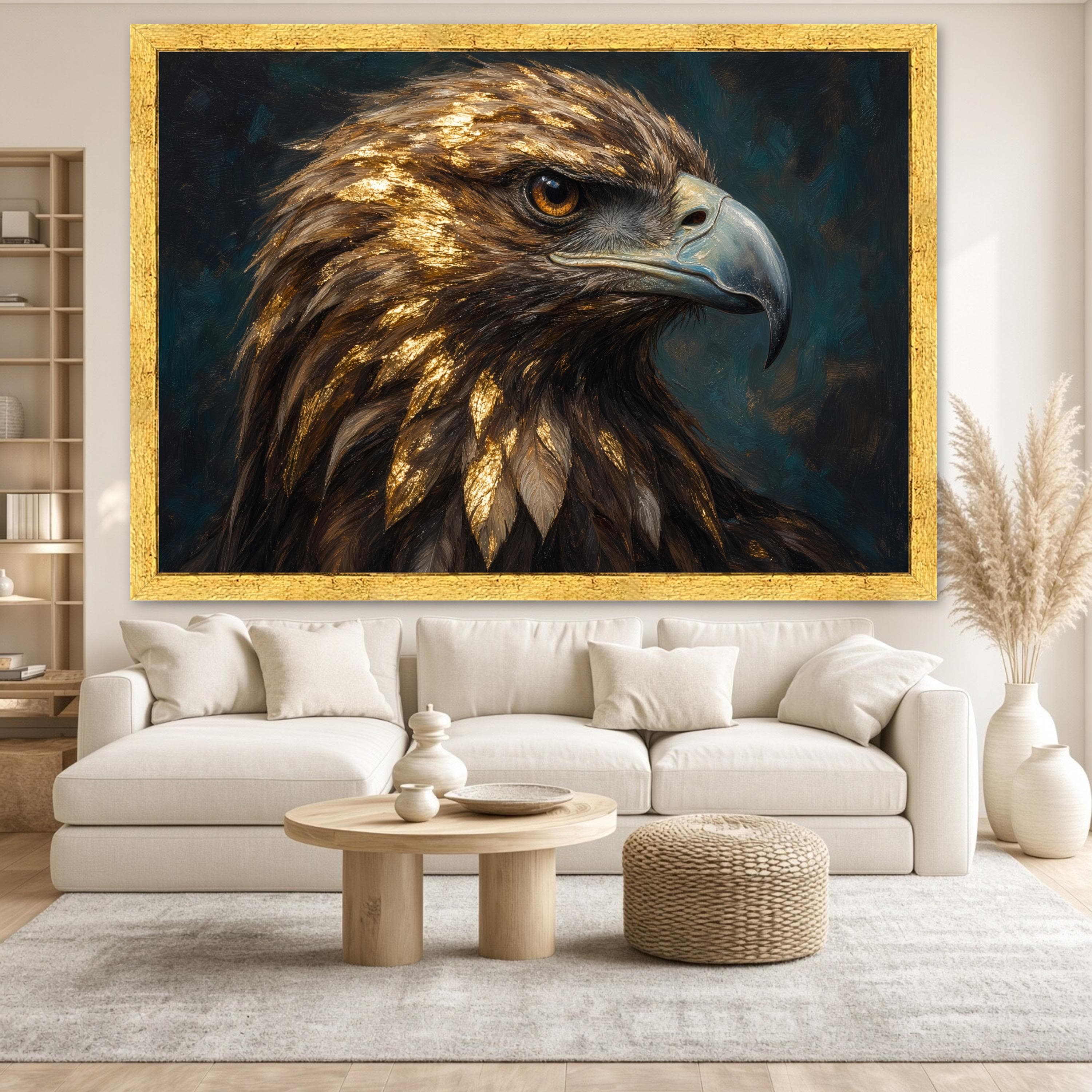 Majestic Eagle Canvas Print, Detailed Wildlife Wall Art for Nature Lovers, Perfect Decor for Living Room or Office Spaces - image 5