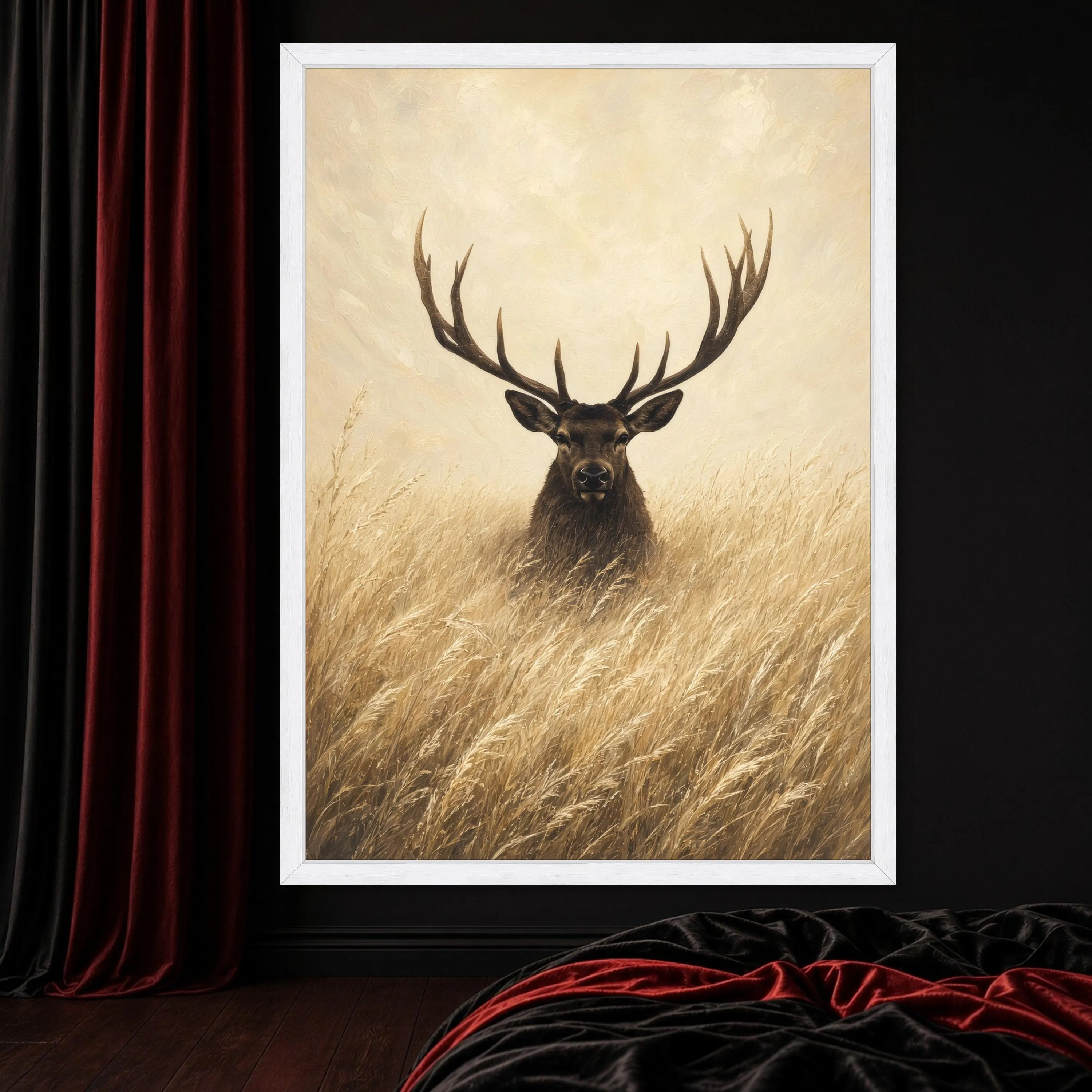 Majestic Deer Wall Art Print, Nature Canvas Print, Rustic Animal Decor for Living Room, Bedroom, Wildlife Home Decoration - image 4