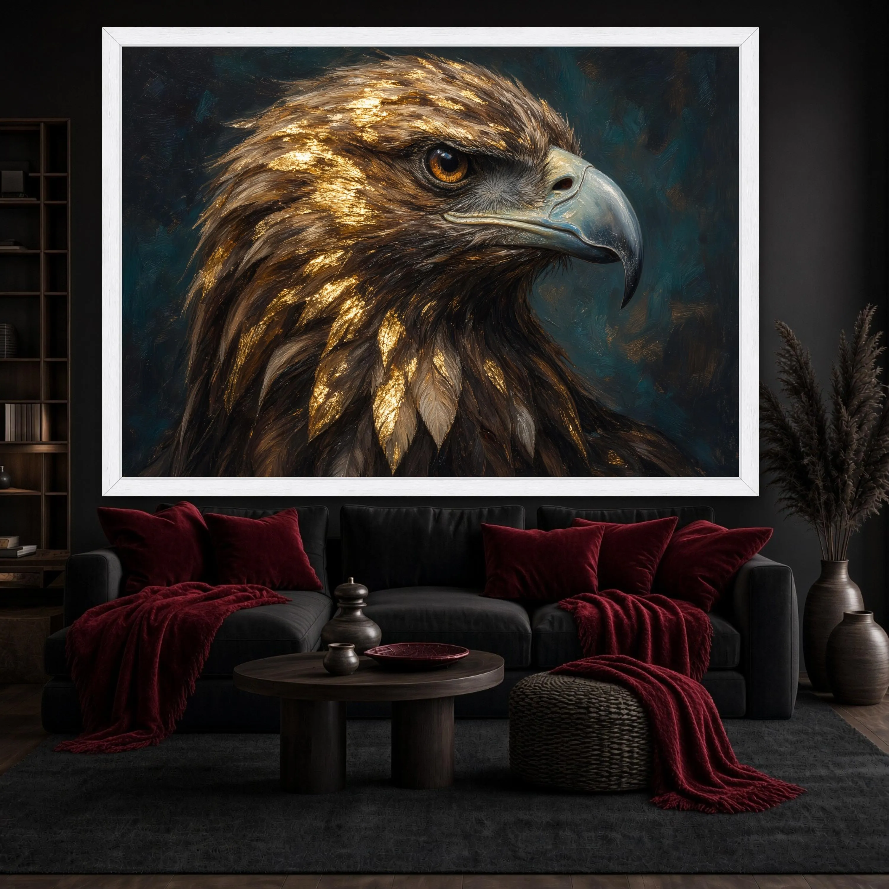 Majestic Eagle Canvas Print, Detailed Wildlife Wall Art for Nature Lovers, Perfect Decor for Living Room or Office Spaces - image 4