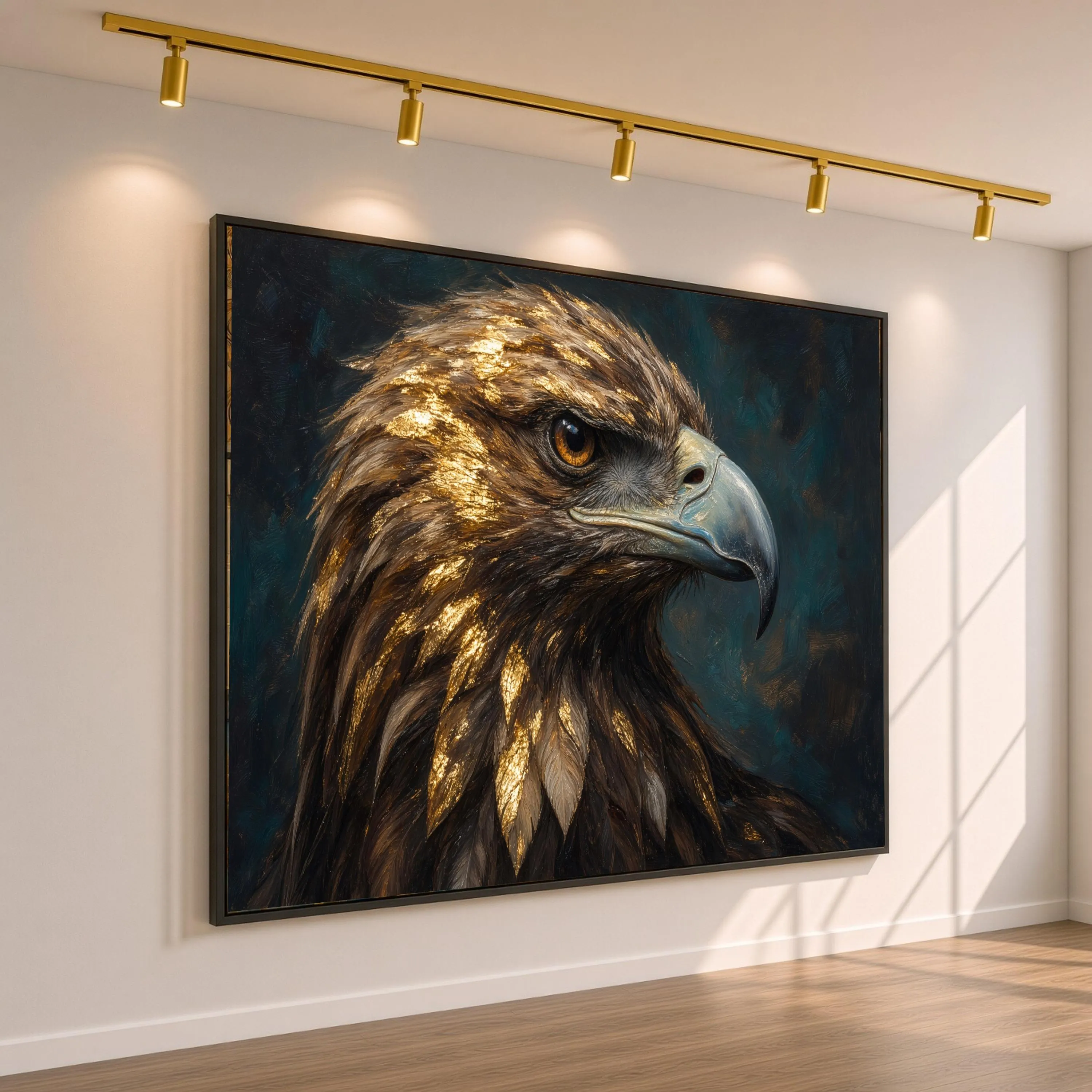 Majestic Eagle Canvas Print, Detailed Wildlife Wall Art for Nature Lovers, Perfect Decor for Living Room or Office Spaces