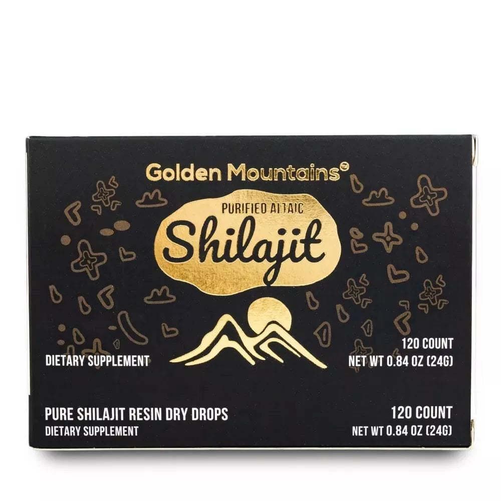 Altai Shilajit Tablets – Siberian Mumiyo Resin Dry Drops, 120 Count