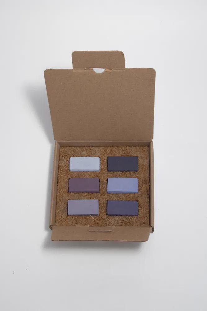 Earthberry Handmade Soft Pastels – “Long Road” Set of 6 – Artist Chalk Sticks – Chameleon Effect – Eco Non-Toxic Art Supplies