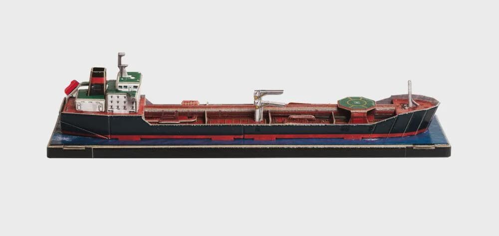 DIY 3D Oil Tanker Ship Model Kit – Cardboard Maritime Vessel, Paper Craft Boat Model for Display - image 4
