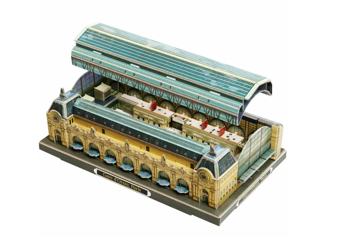 Musée d’Orsay DIY Paper Model Kit – Paris Architecture Miniature – Craft Kit for Adults & Kids – Museums of the World Collection