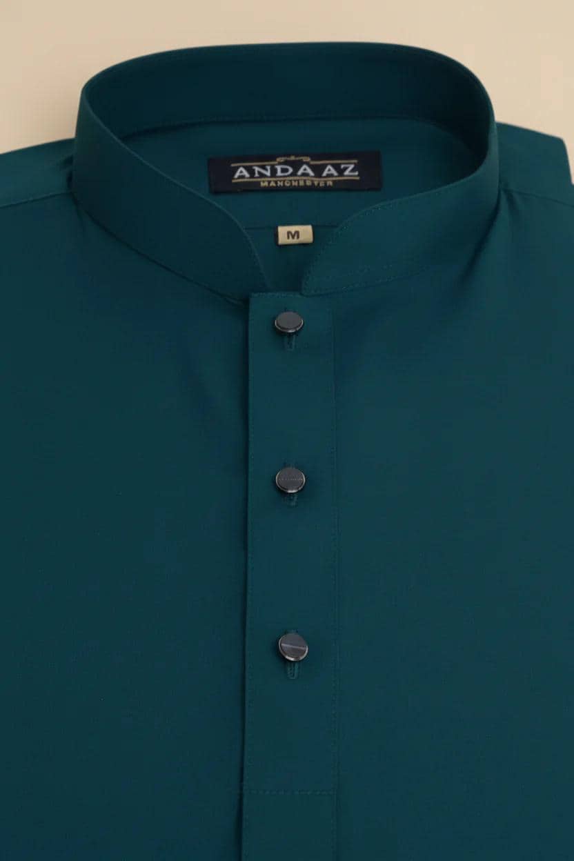 Boys Premium Shalwar Kameez Plain - Dark Teal