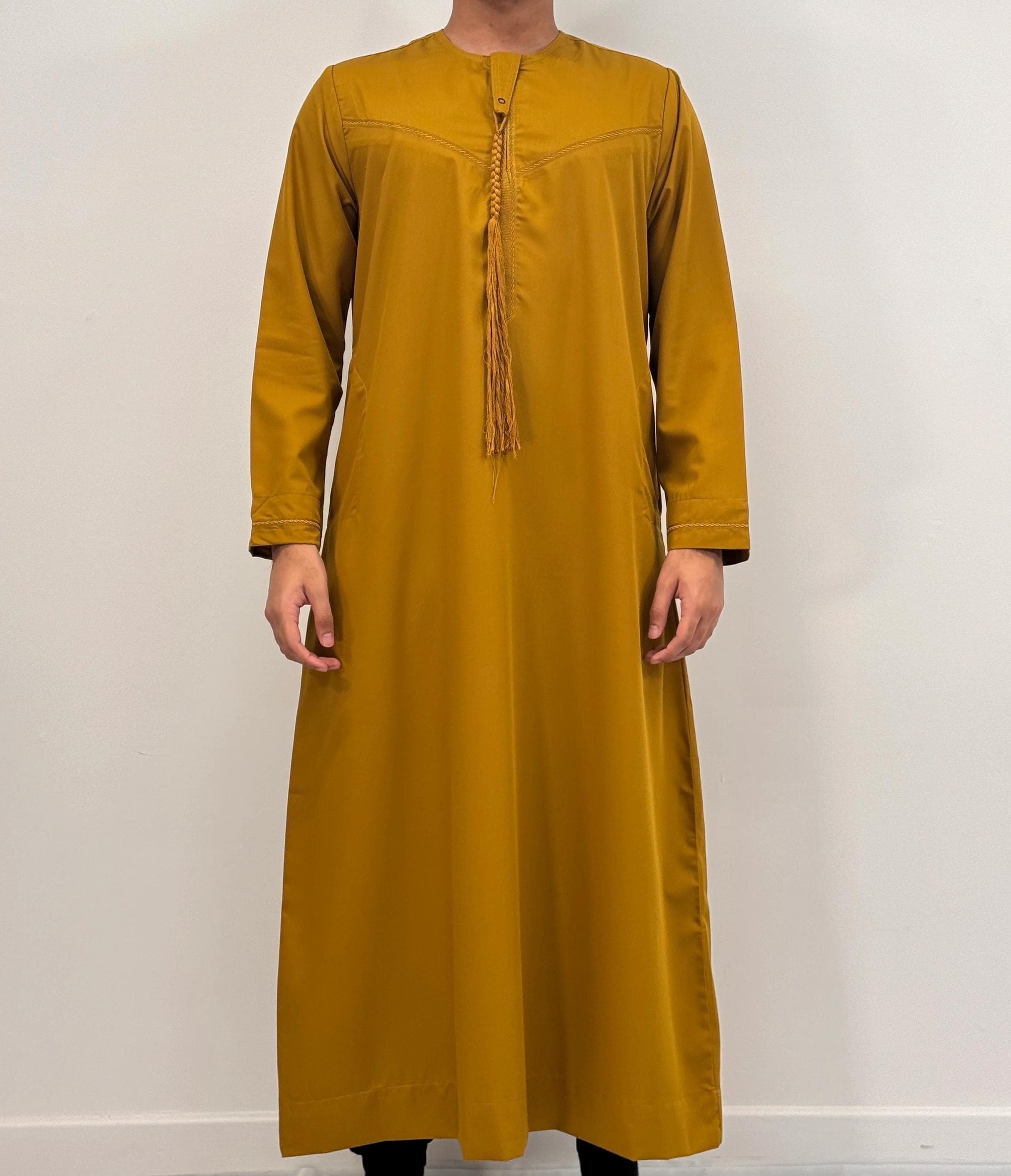 Men's Emirati/Omani Thobe - Mustard