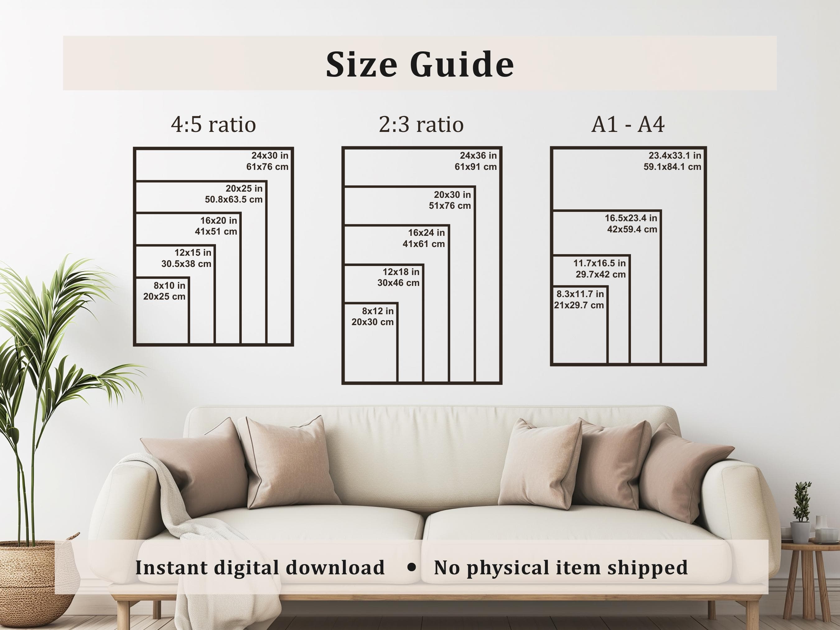 Set of 3 Digital Islamic Wall Art Prints, Muslim Wall Decor, Shukr, Rahma, Yaqeen - image 3