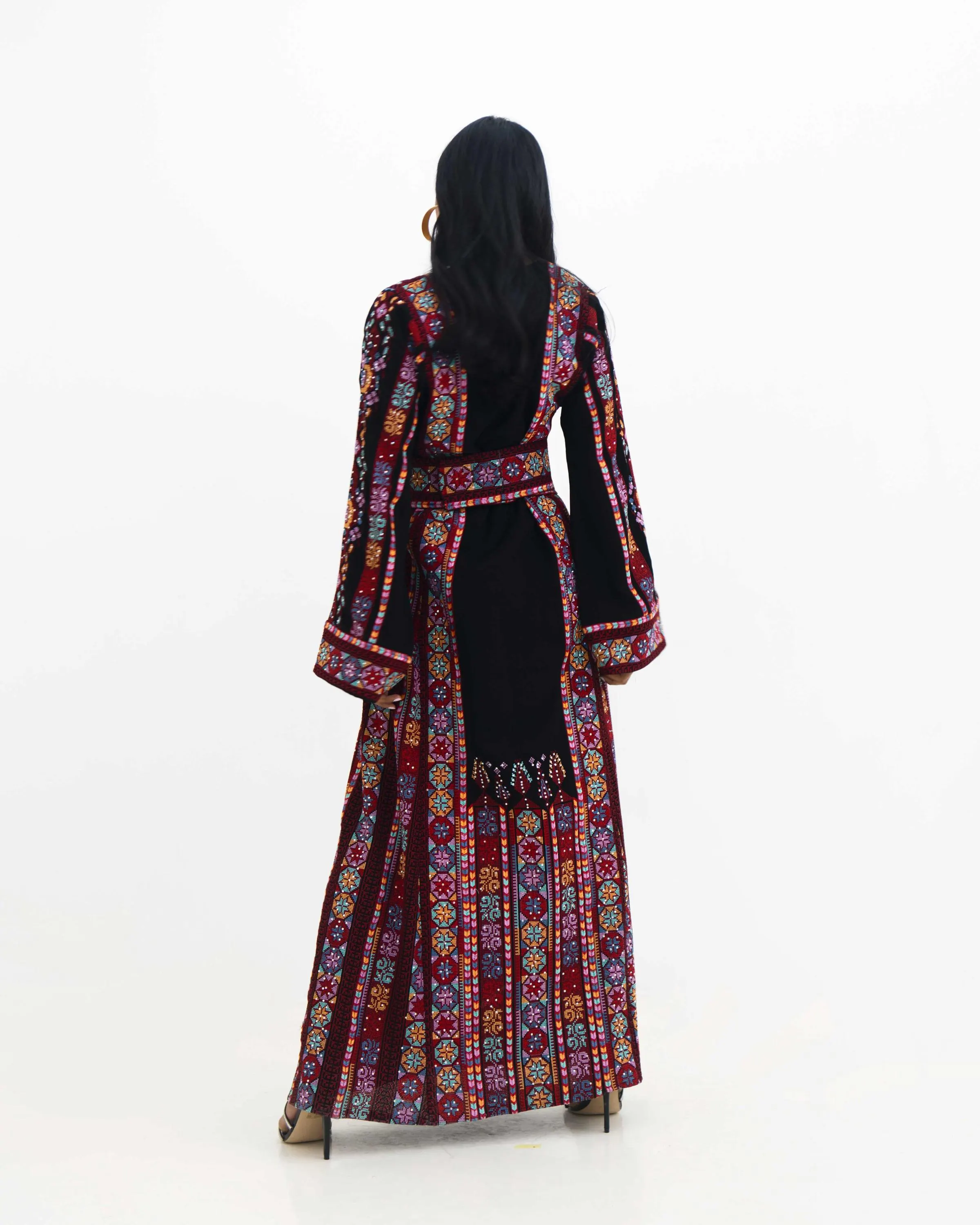 Akka Moonlit Soirée – Embroidered Palestinian Thobe - image 5