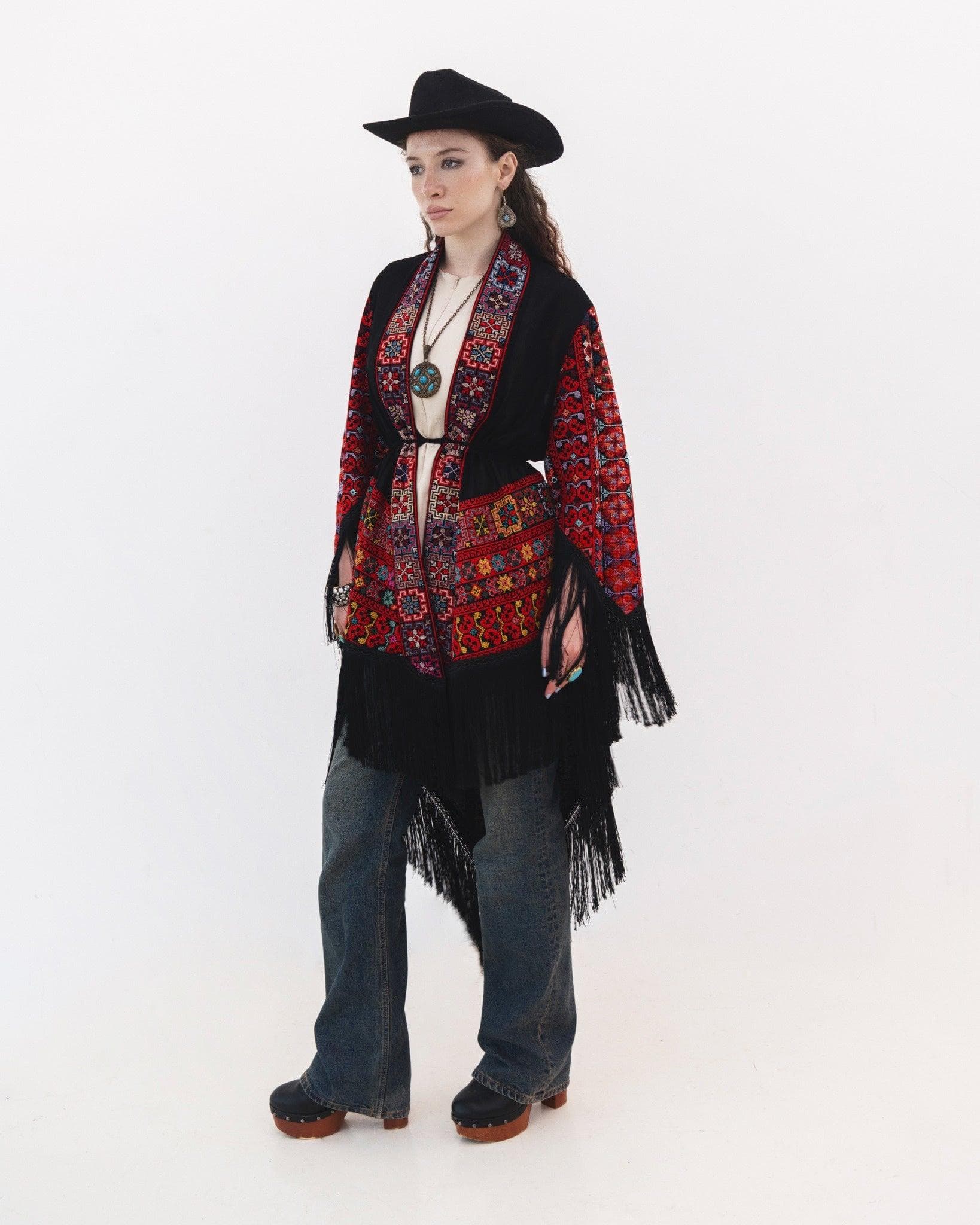 Bait Lahm Embroidered Poncho - image 4