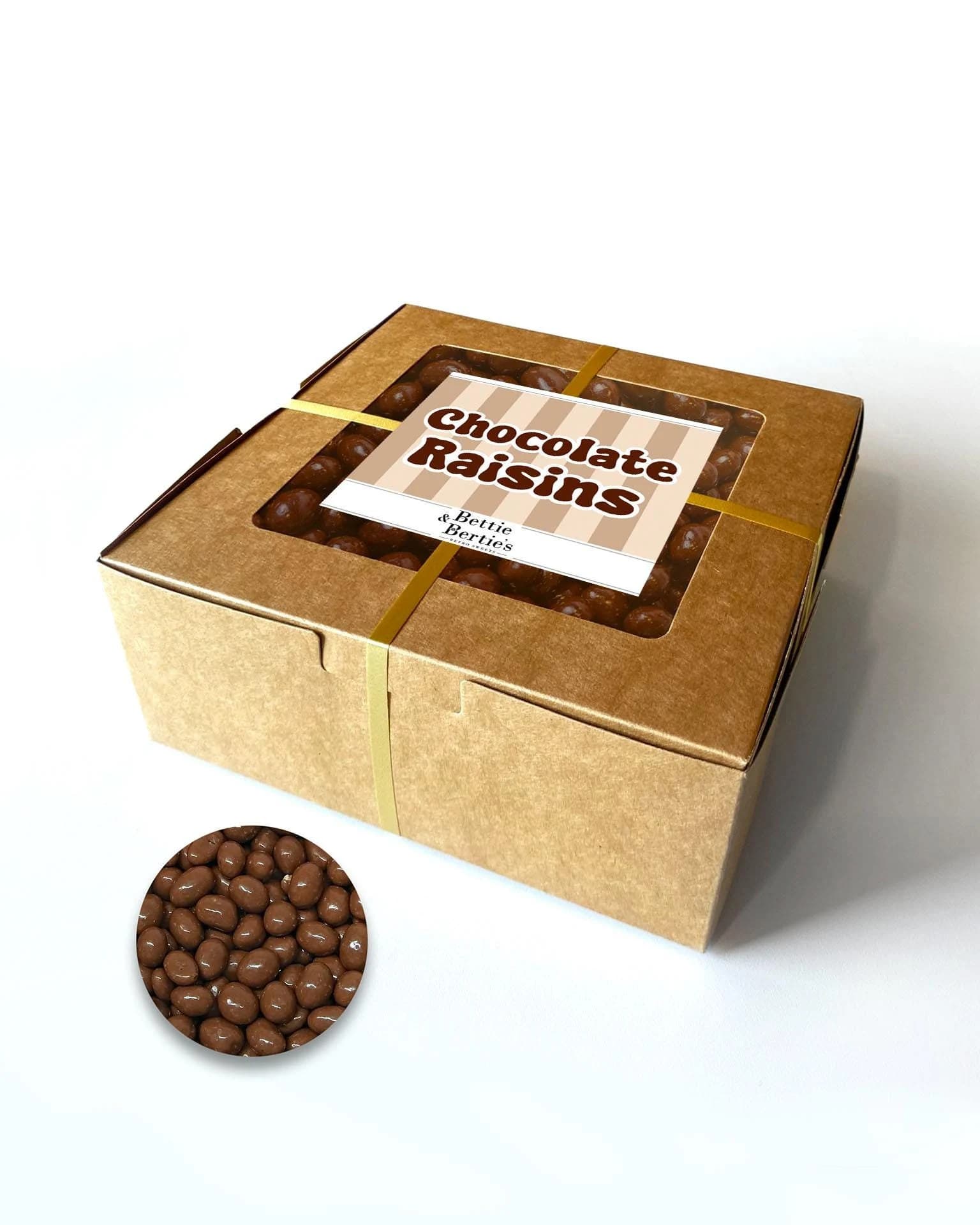 Milk Chocolate Covered Raisins, Retro Sweet Gift Box (800g)